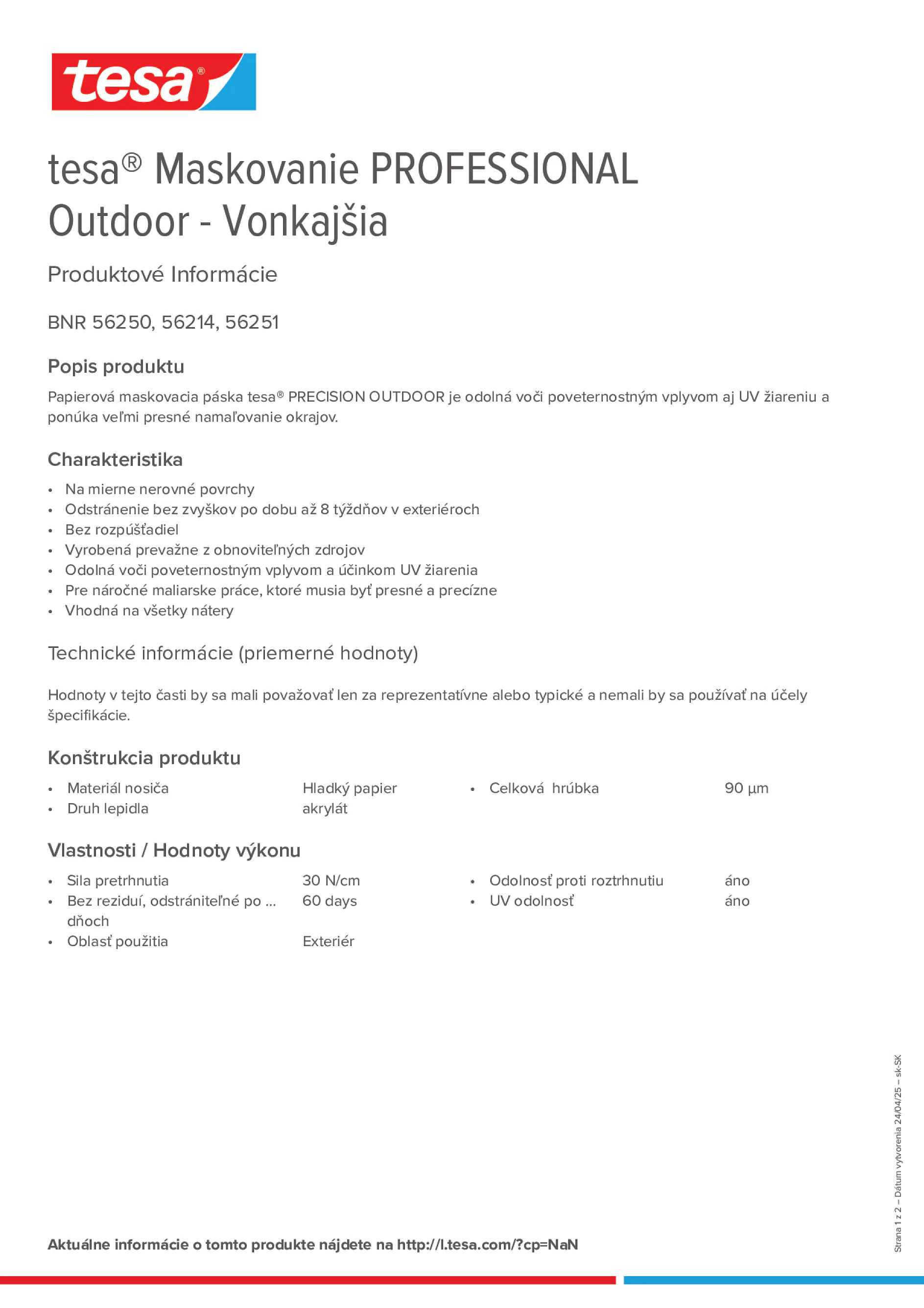 Product information_tesa® 56214_sk-SK
