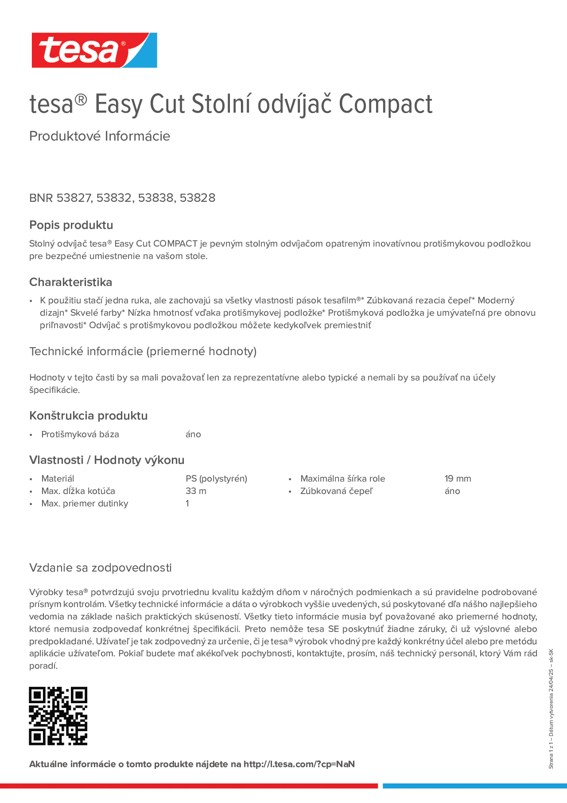 Product information_tesa® Easy Cut 53823_sk-SK