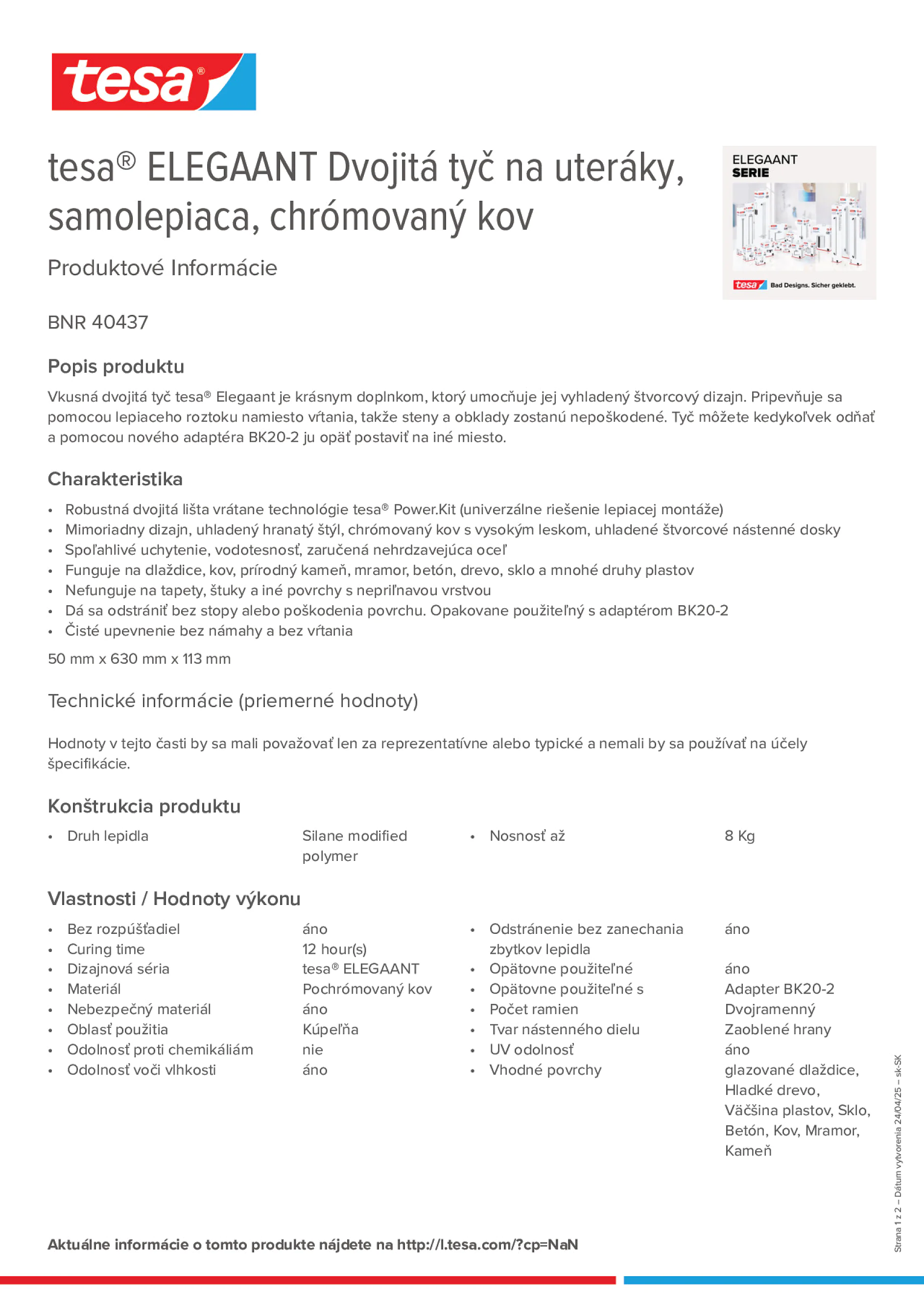 Product information_tesa® 40437_sk-SK