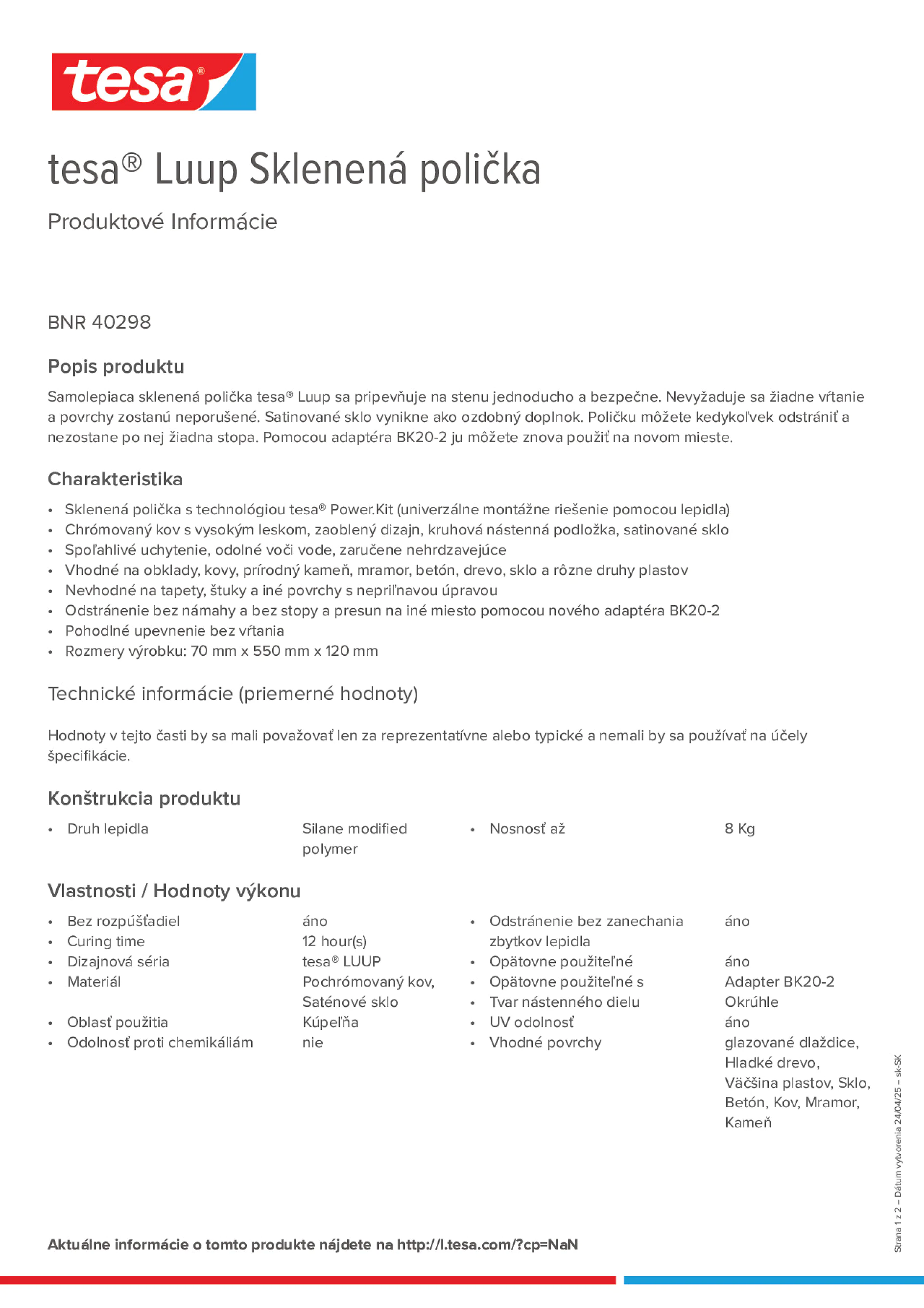 Product information_tesa® 40298_sk-SK