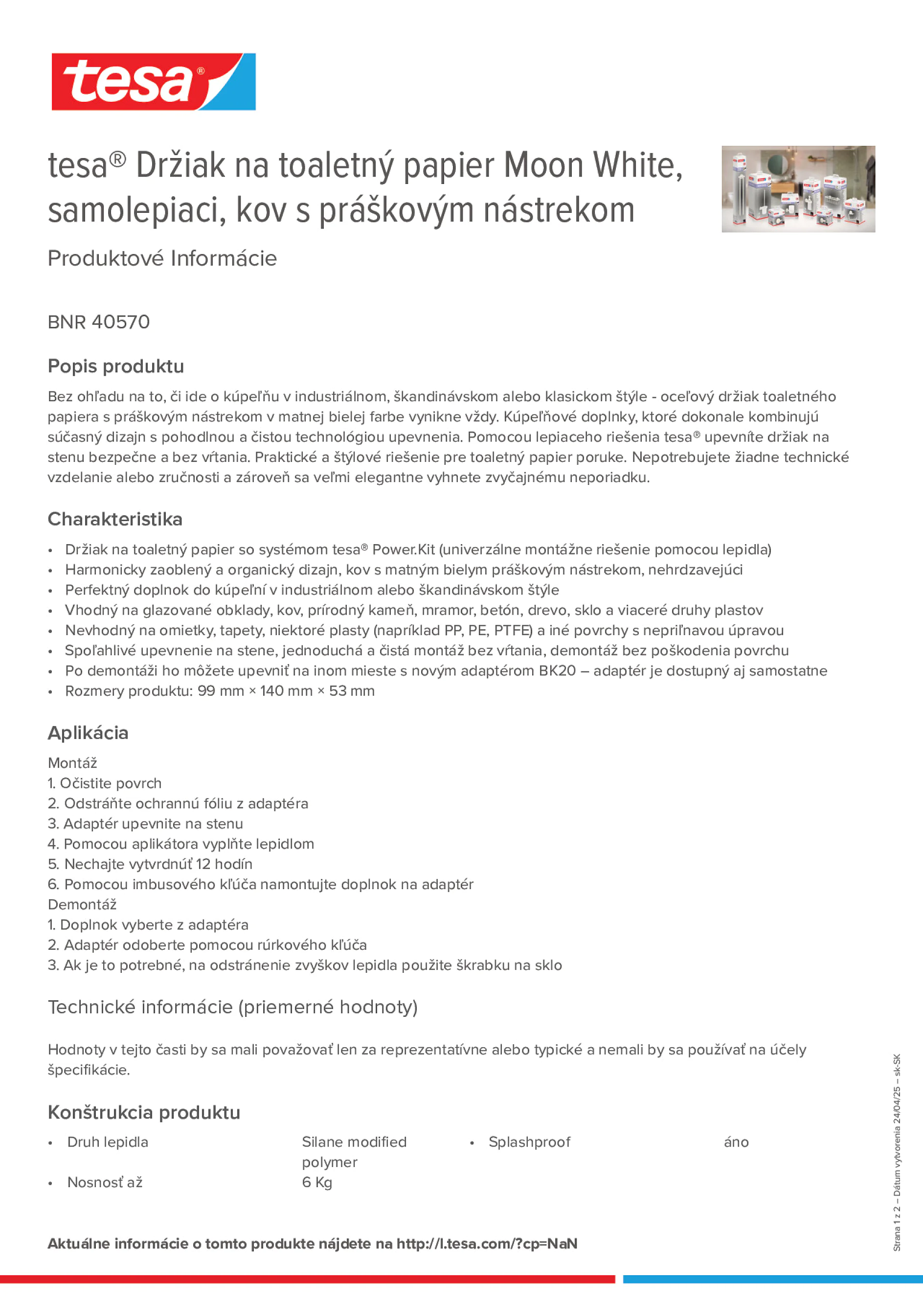 Product information_tesa® 40570_sk-SK
