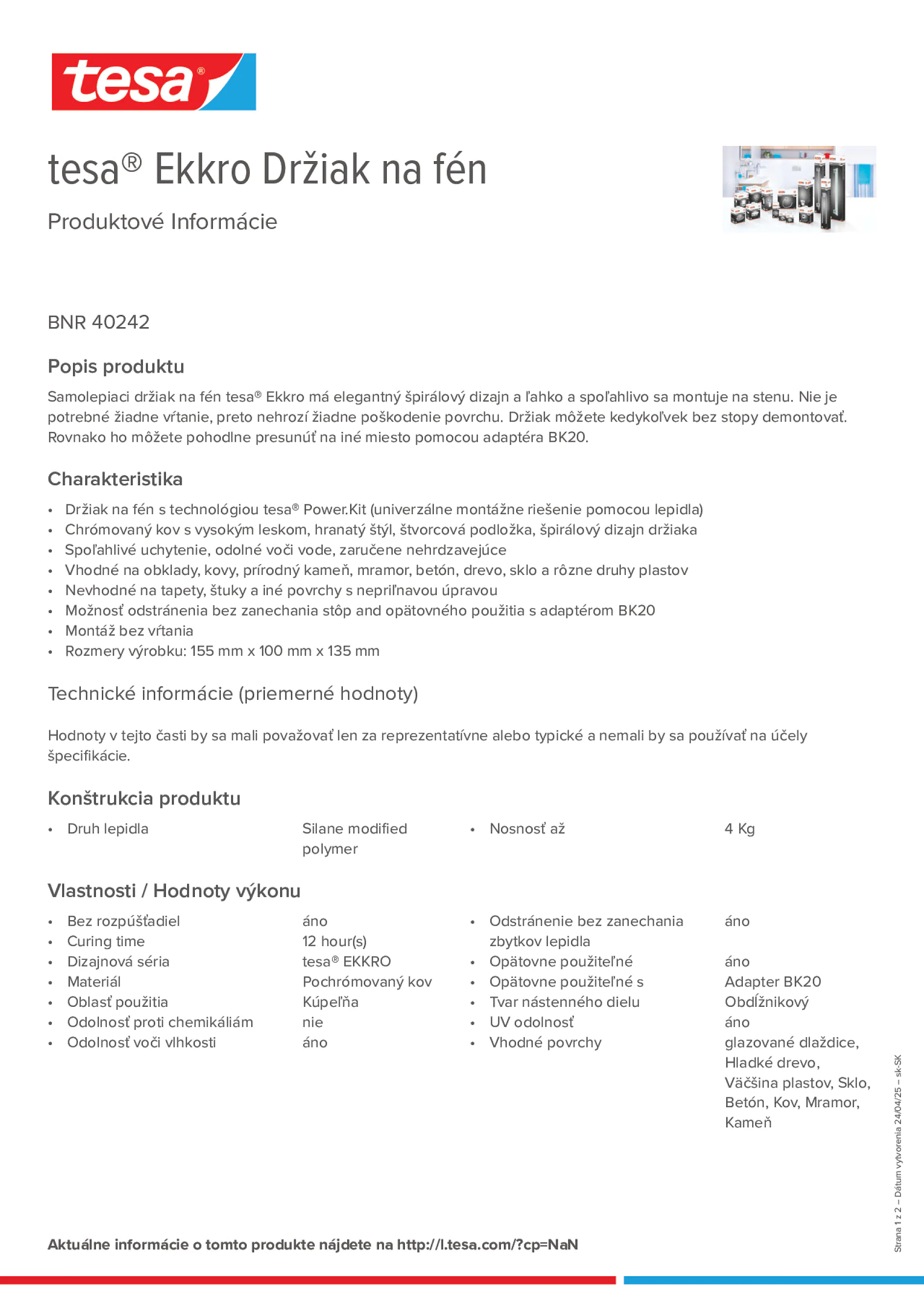 Product information_tesa® 40242_sk-SK