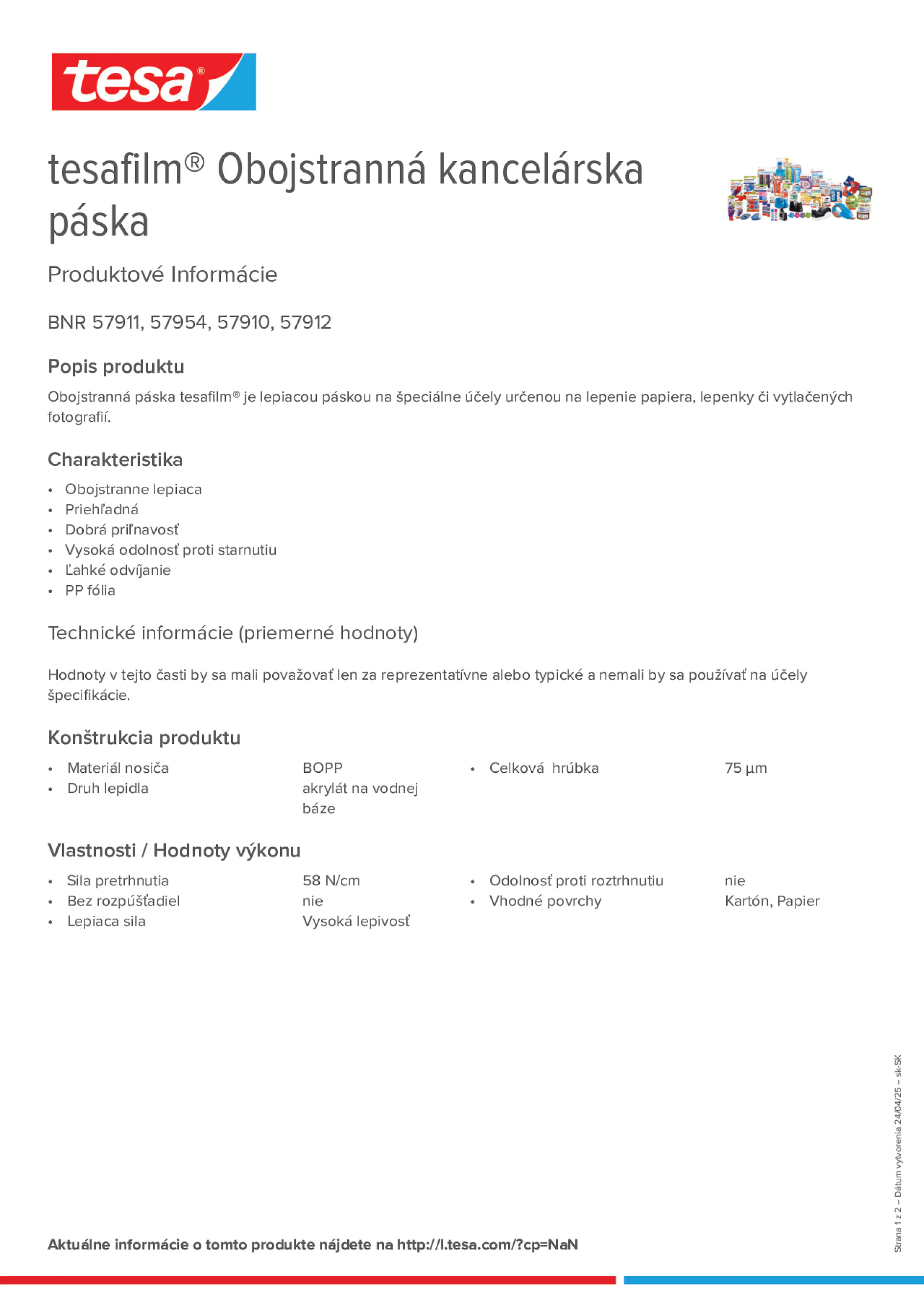 Product information_tesafilm® 57910_sk-SK