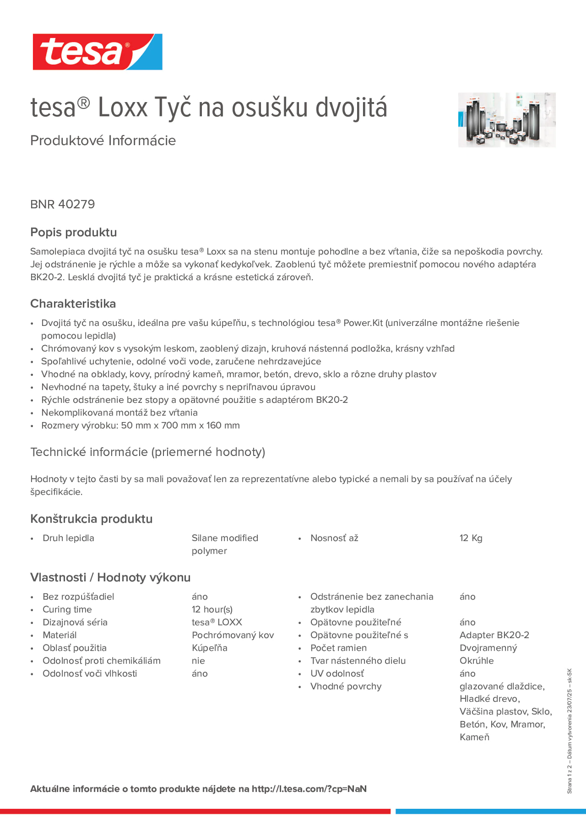 Product information_tesa® 40279_sk-SK