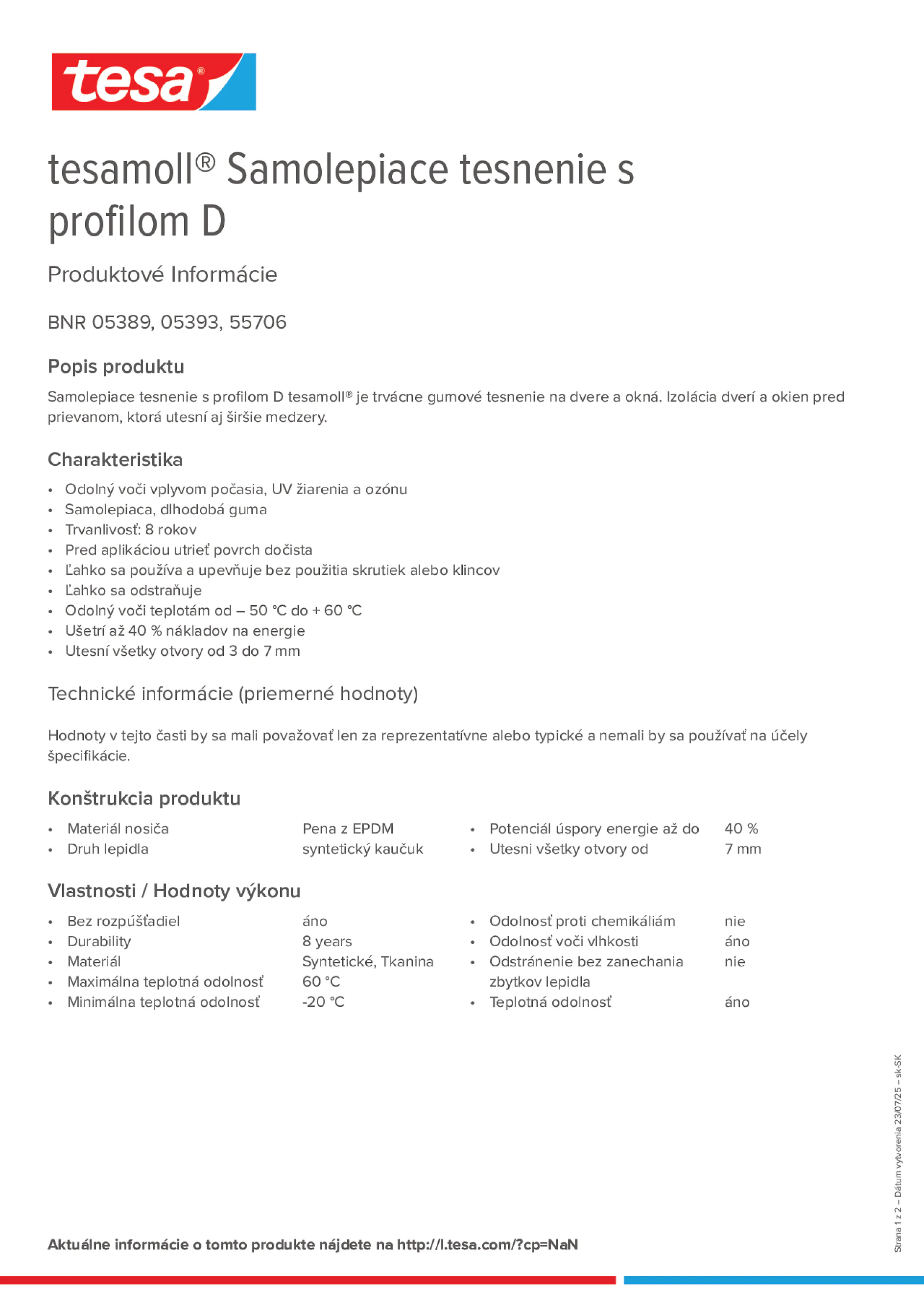 Product information_tesamoll® 5393_sk-SK