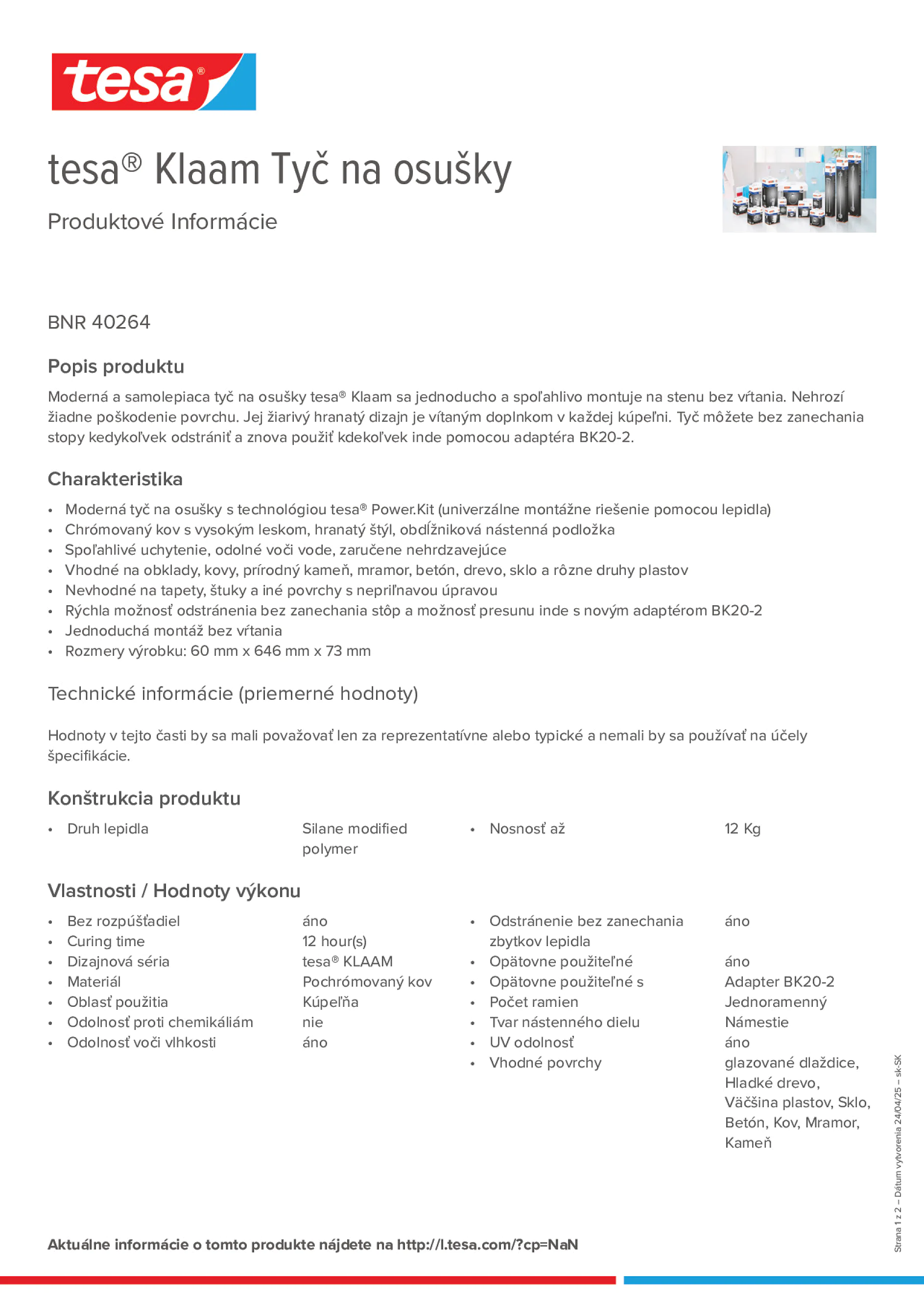 Product information_tesa® 40264_sk-SK