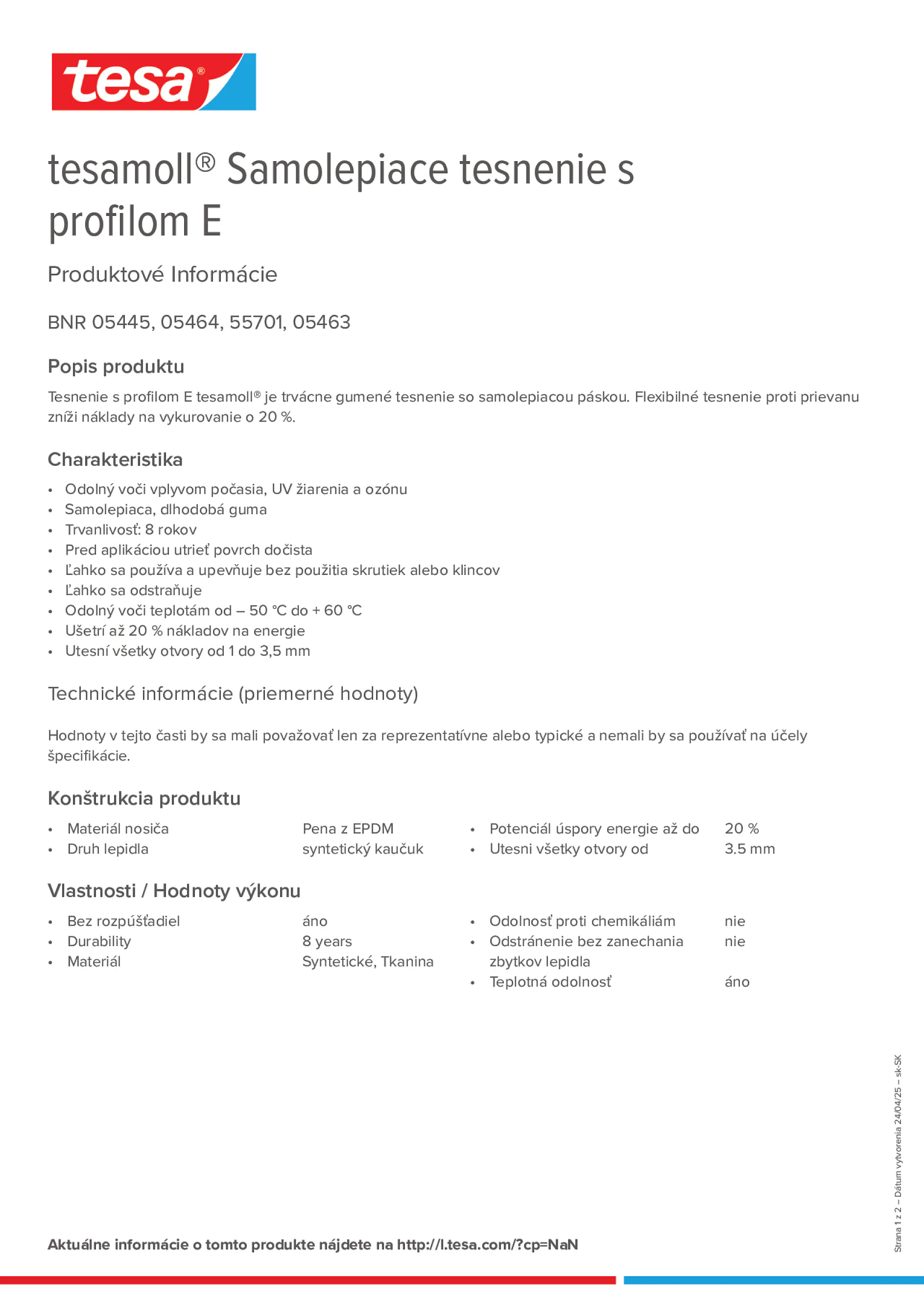 Product information_tesamoll® 5499_sk-SK