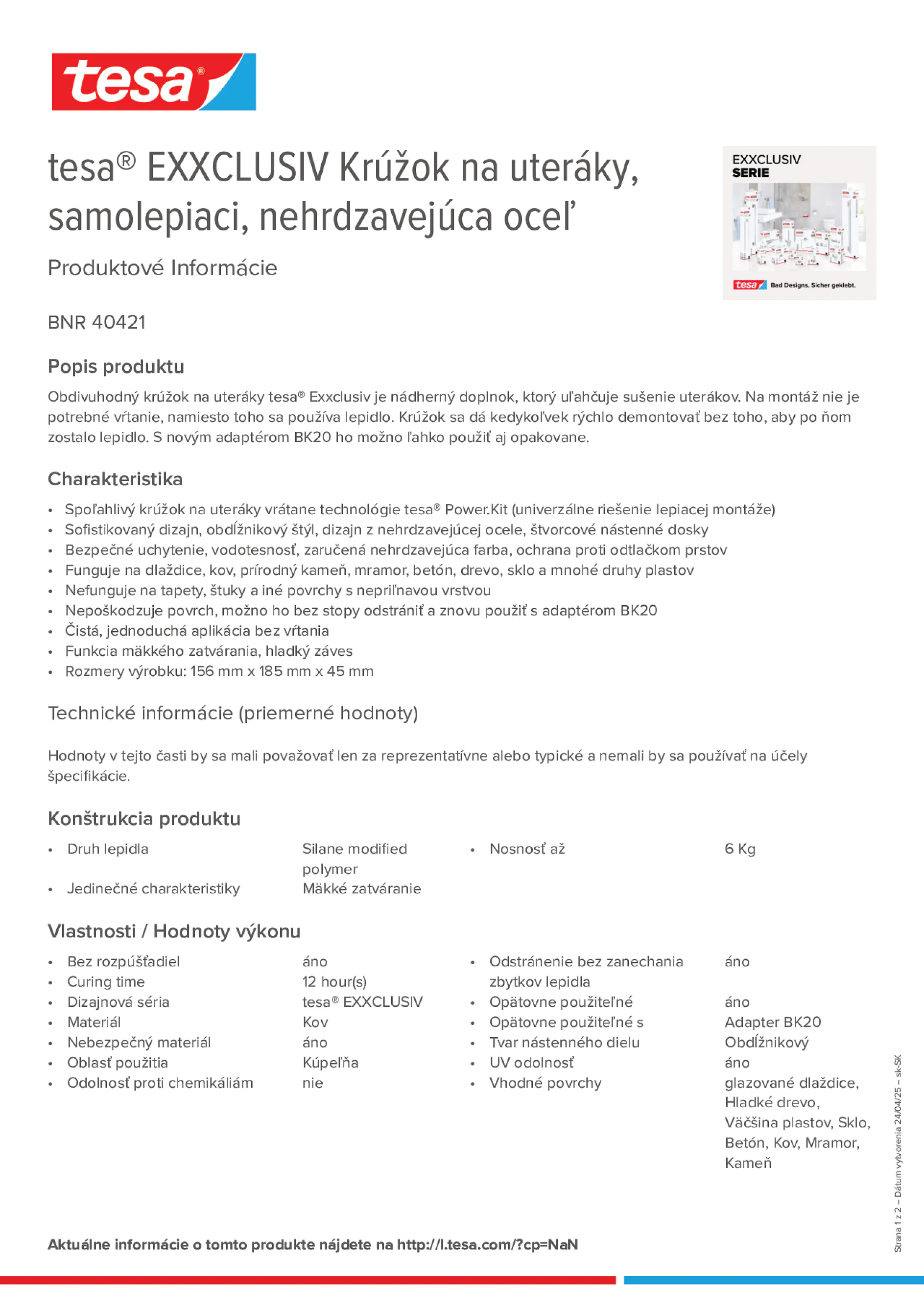 Product information_tesa® 40421_sk-SK