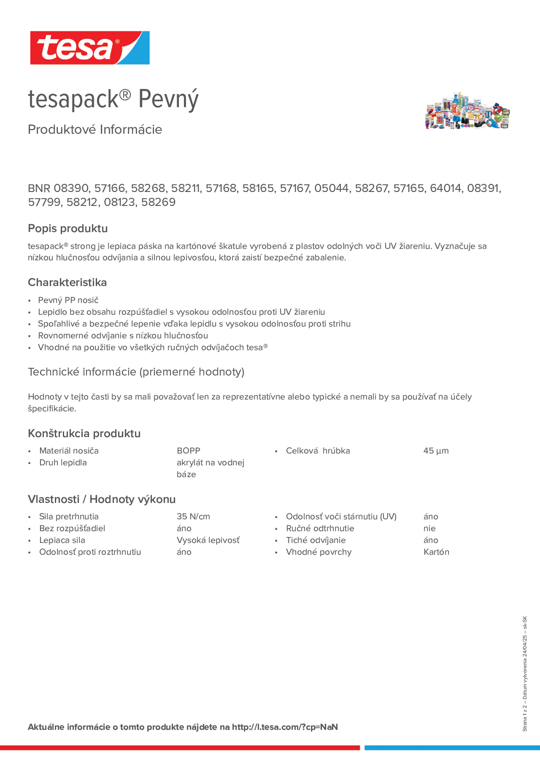 Product information_tesapack® 57424_sk-SK