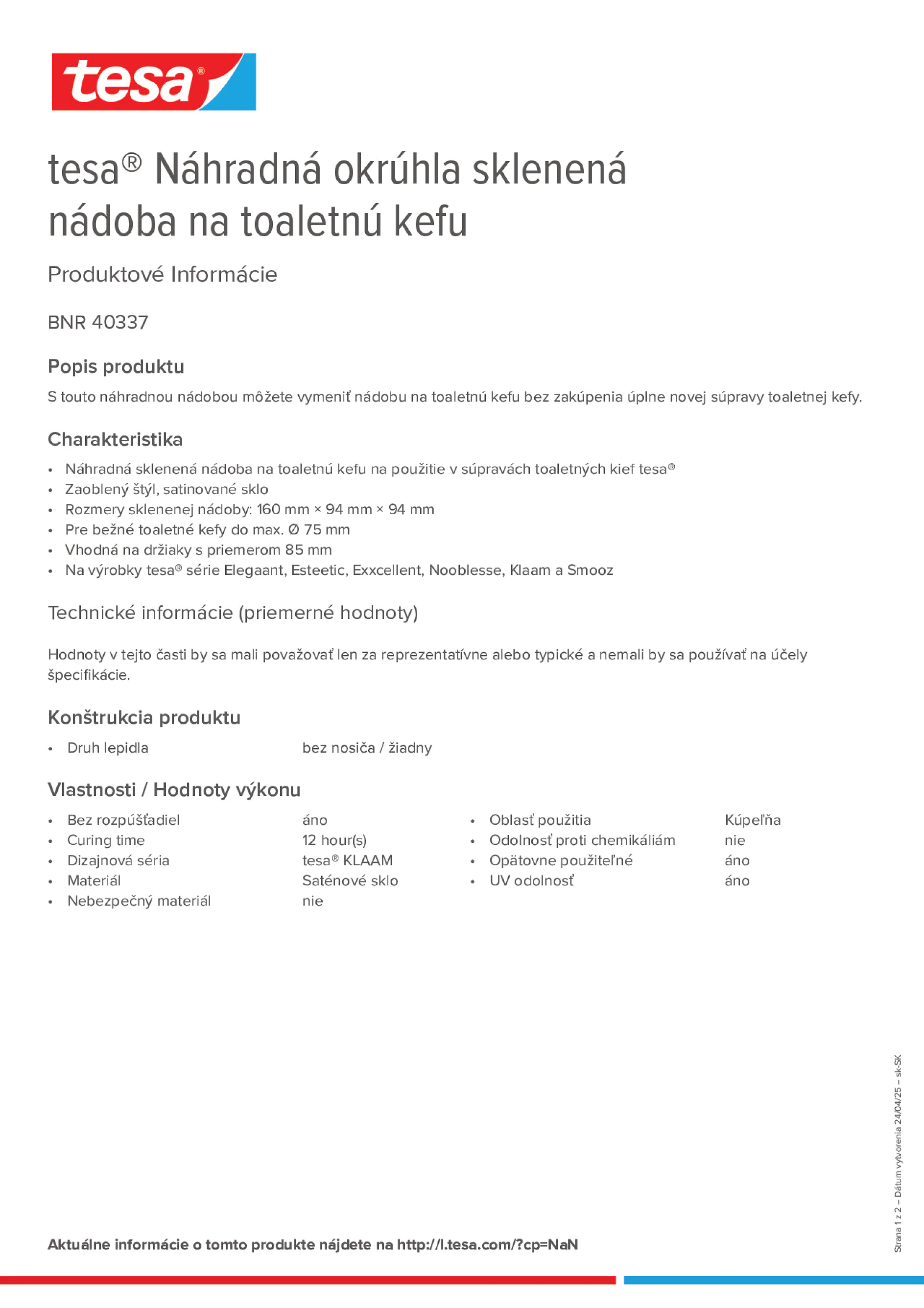 Product information_tesa® 40337_sk-SK