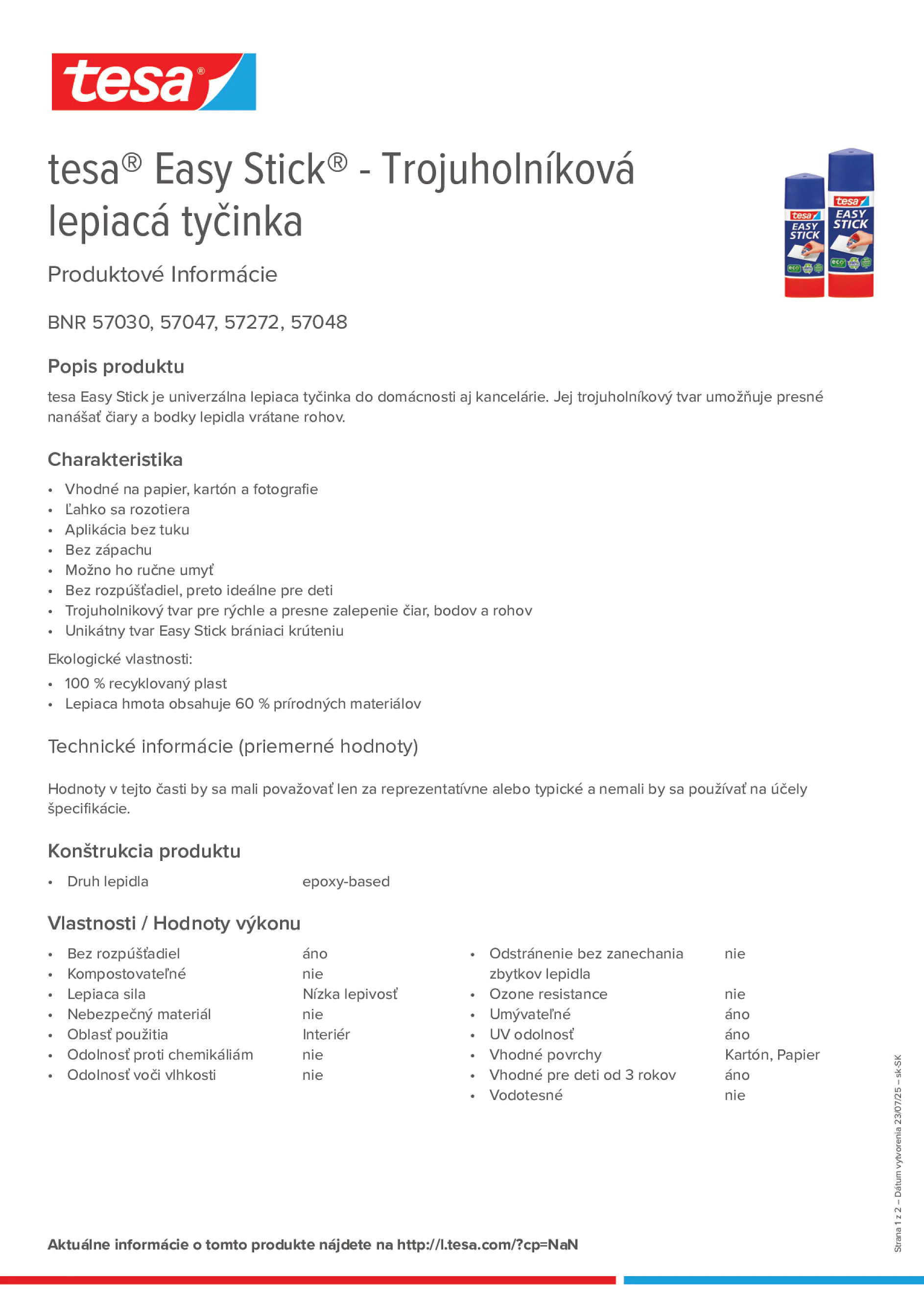 Product information_tesa® 57272_sk-SK