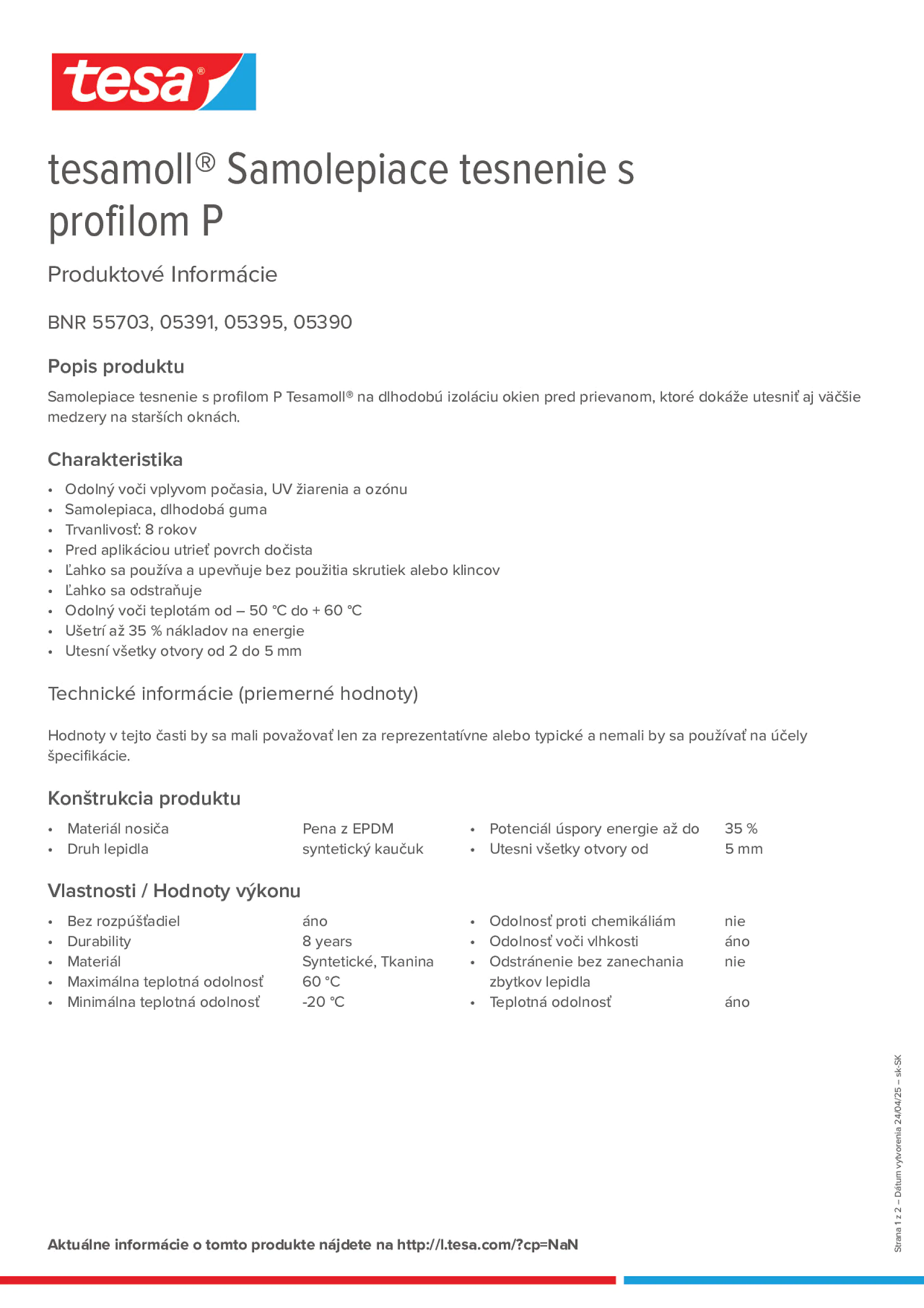 Product information_tesamoll® 5366_sk-SK