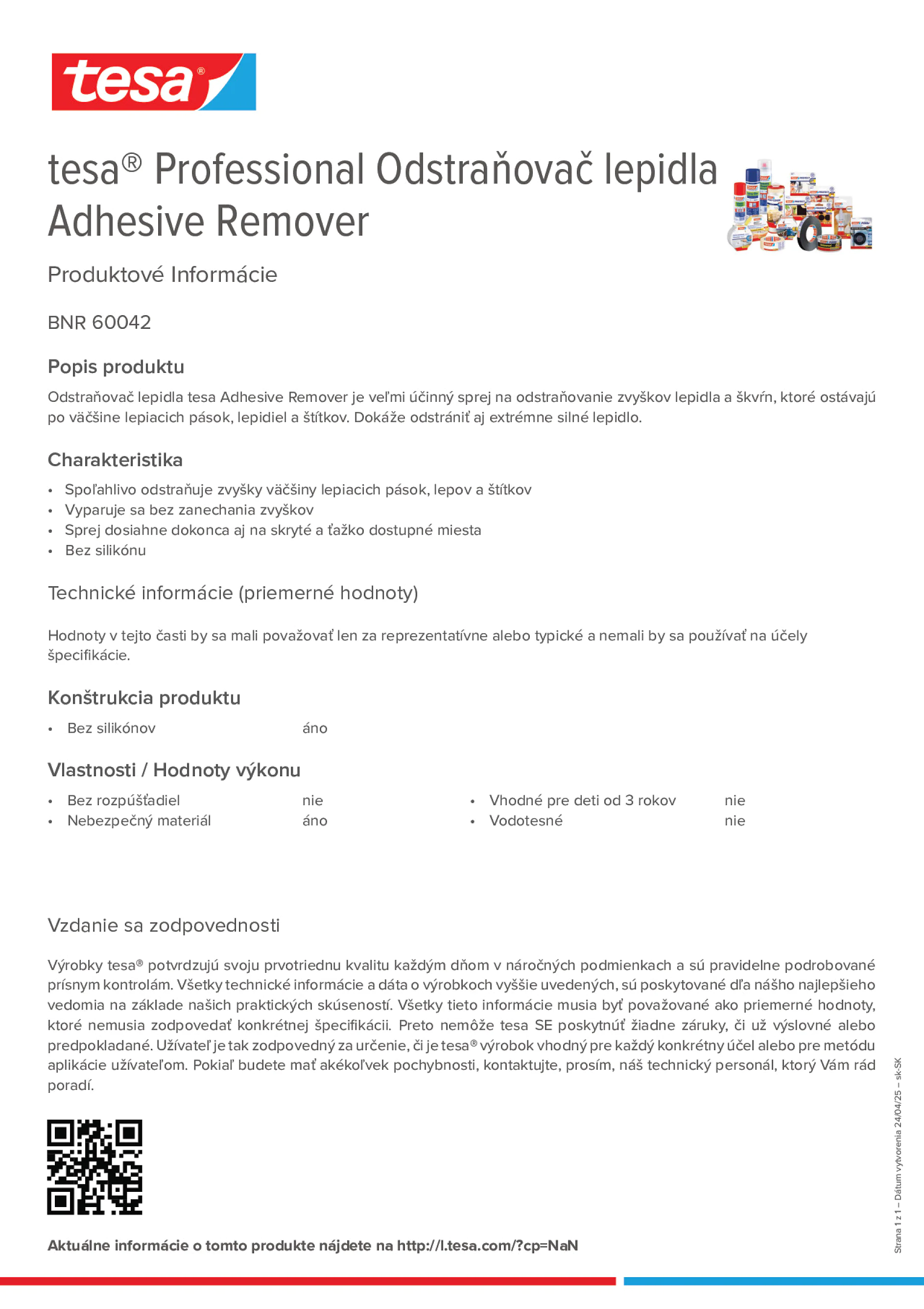 Product information_tesa® Professional 60042_sk-SK
