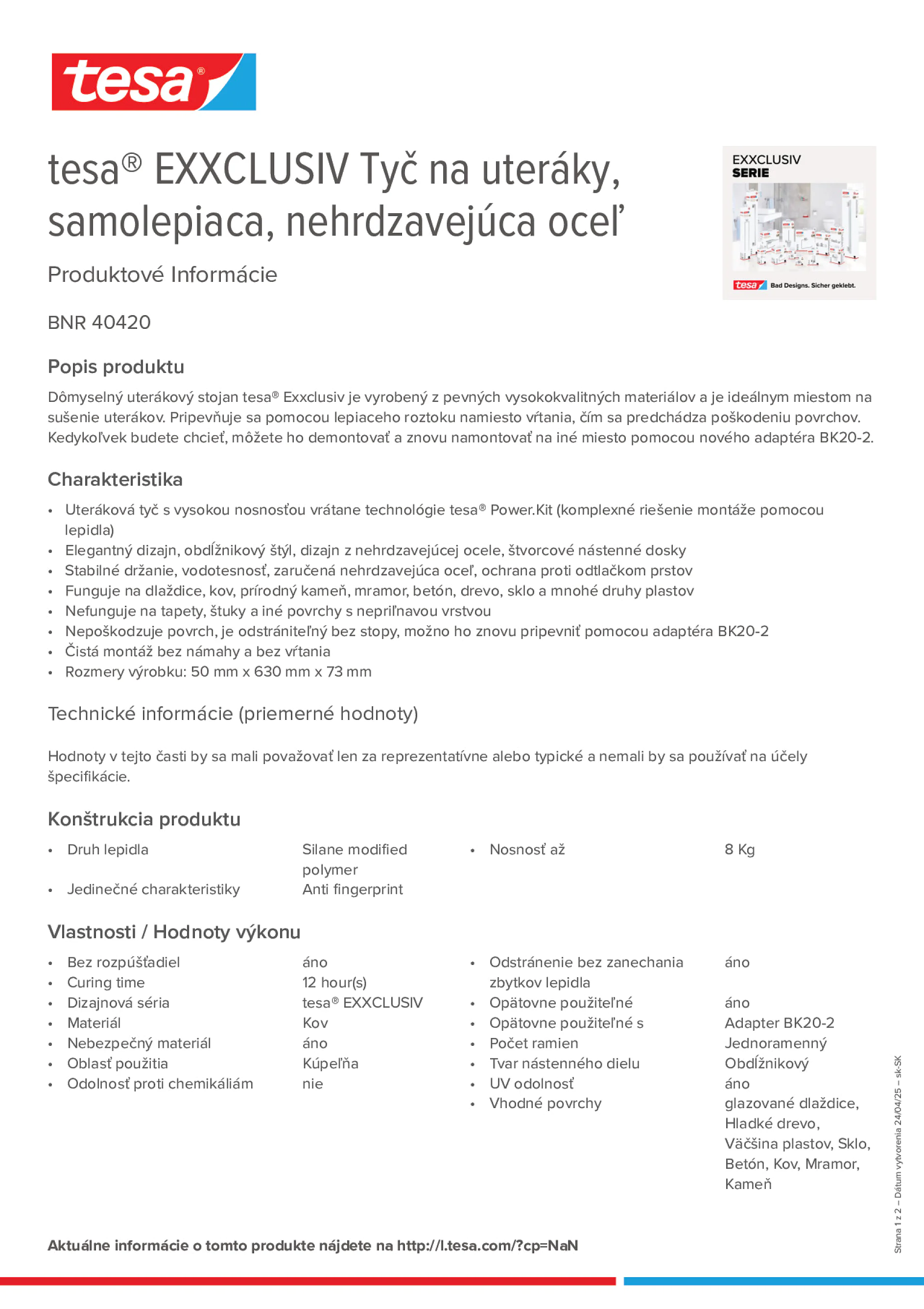 Product information_tesa® 40420_sk-SK