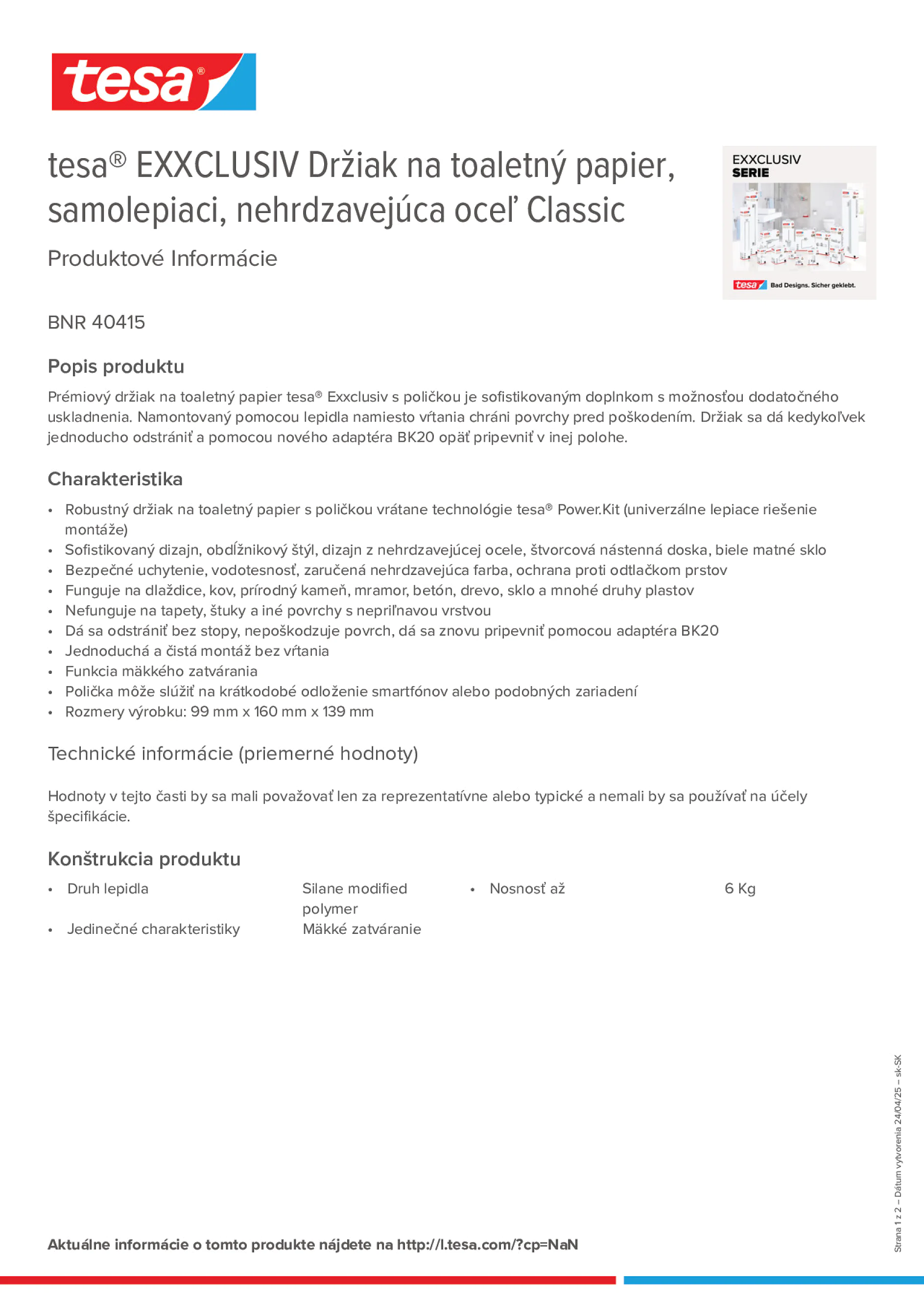 Product information_tesa® 40415_sk-SK