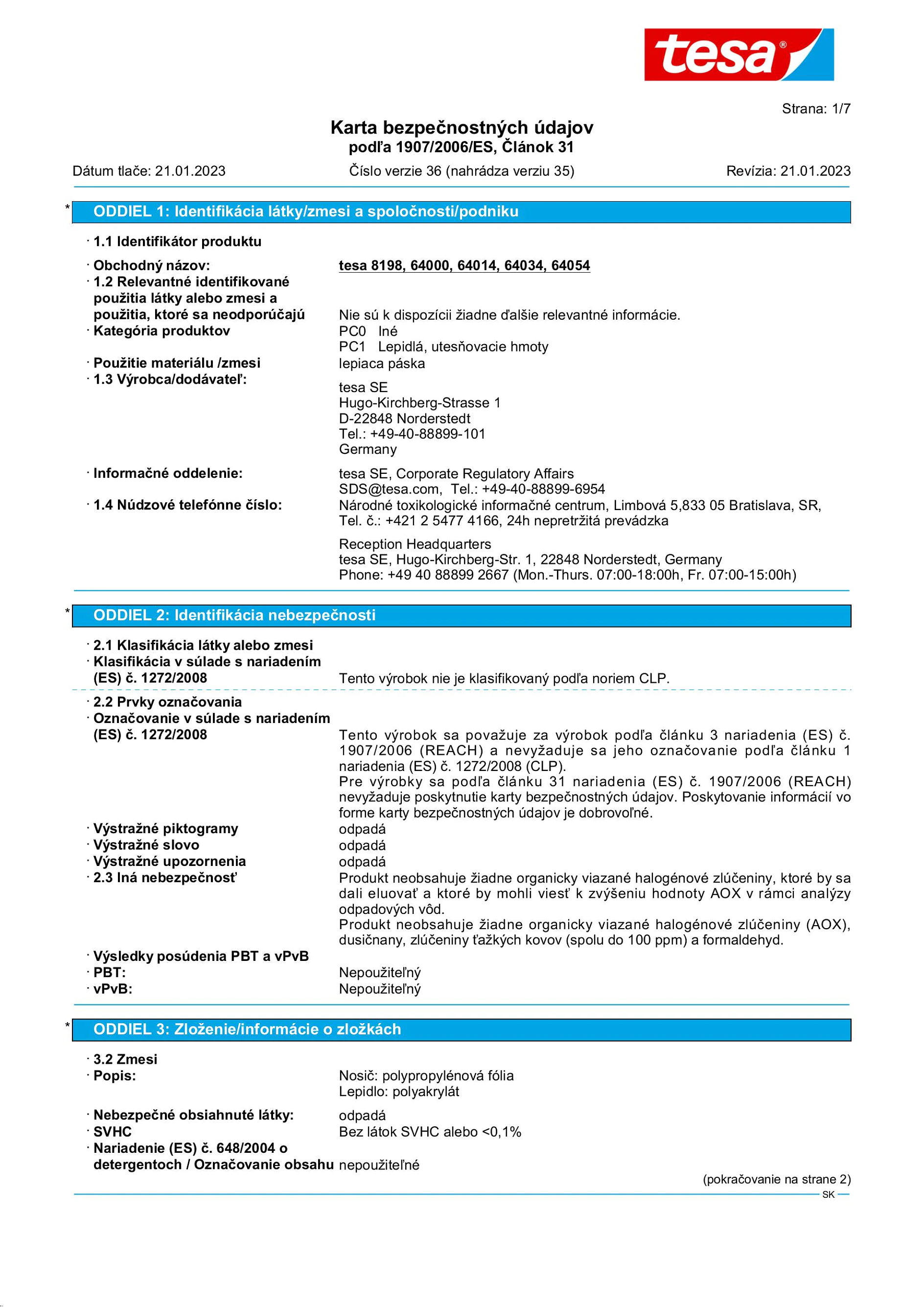 Safety data sheet_tesapack® 57424_sk-SK_v36