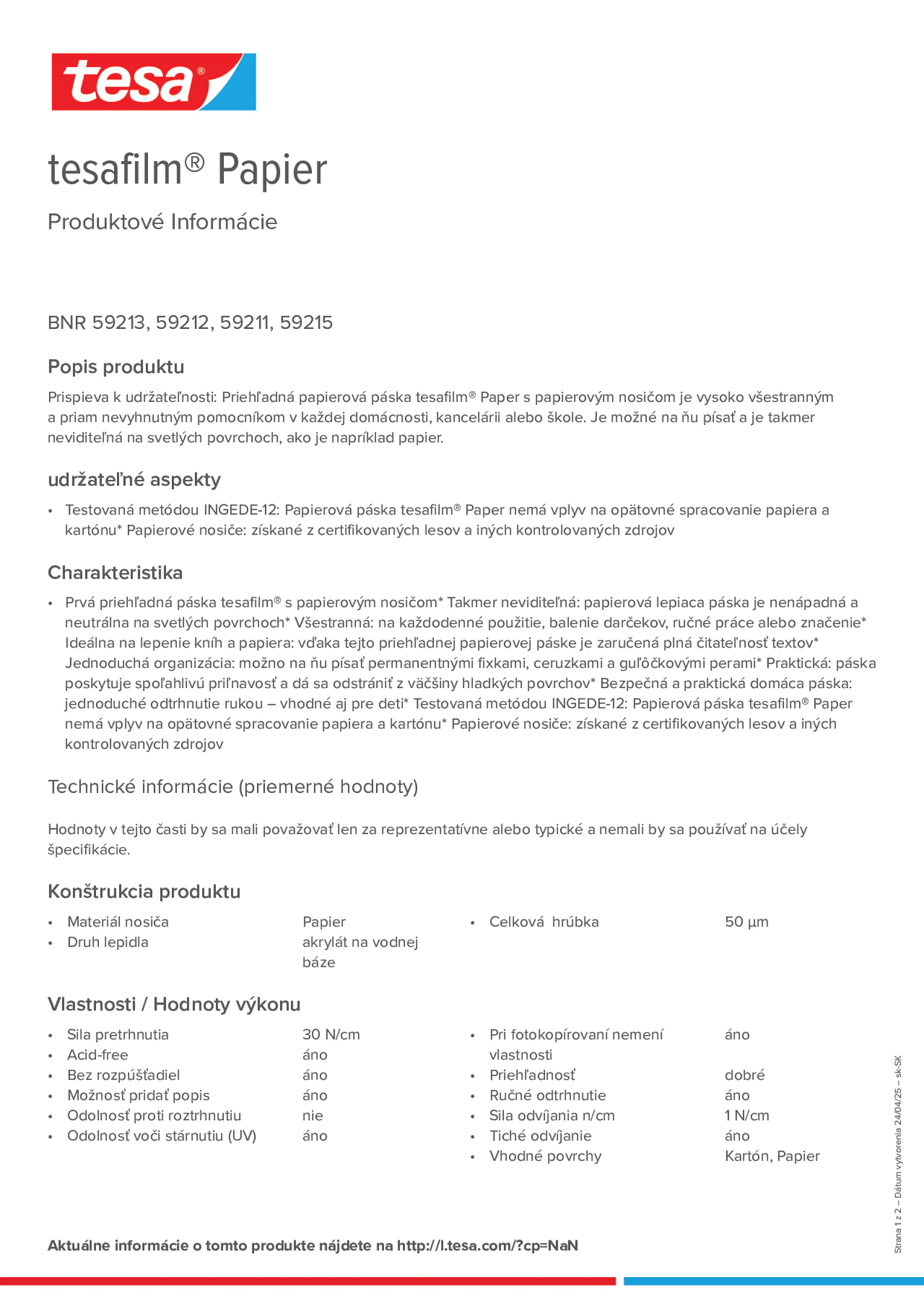 Product information_tesafilm® 59213_sk-SK