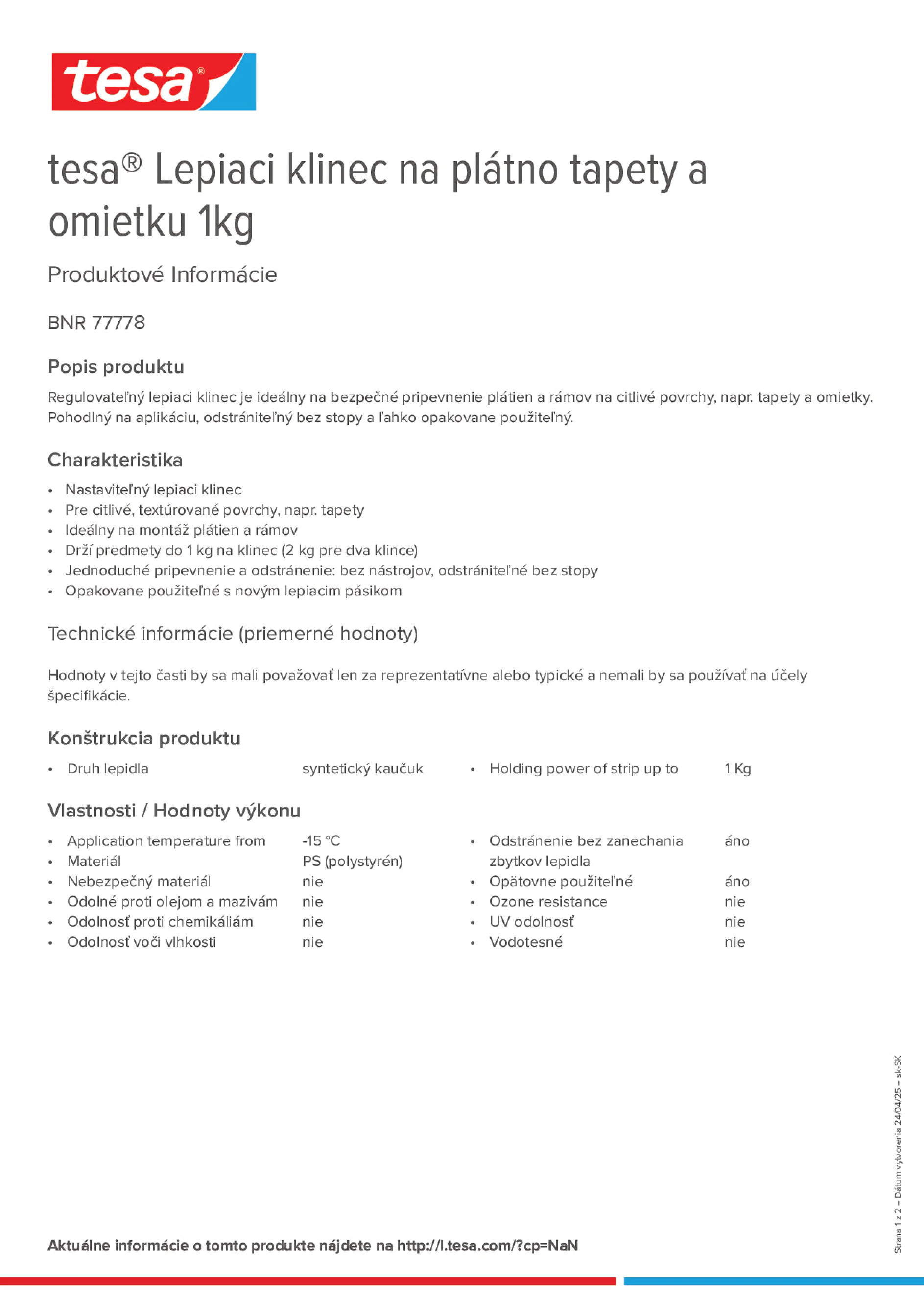 Product information_tesa® 77778_sk-SK