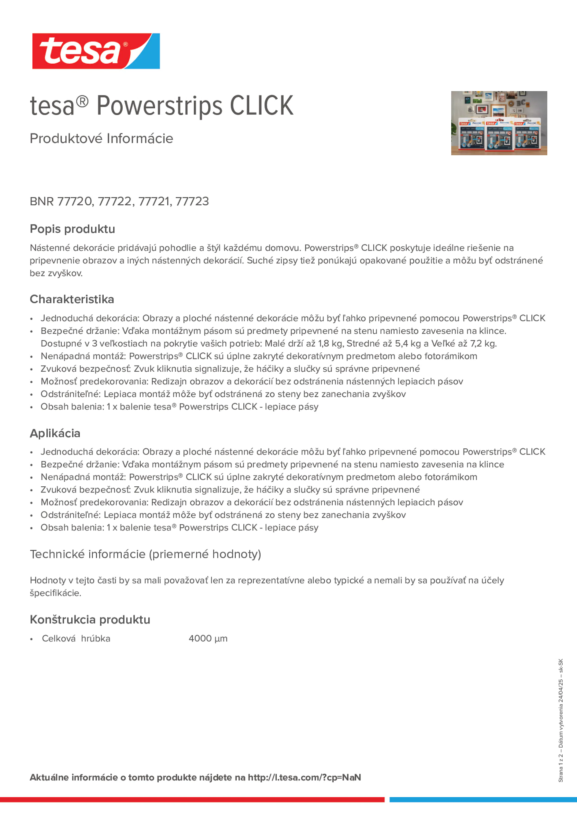 Product information_tesa® Powerstrips 77720_sk-SK