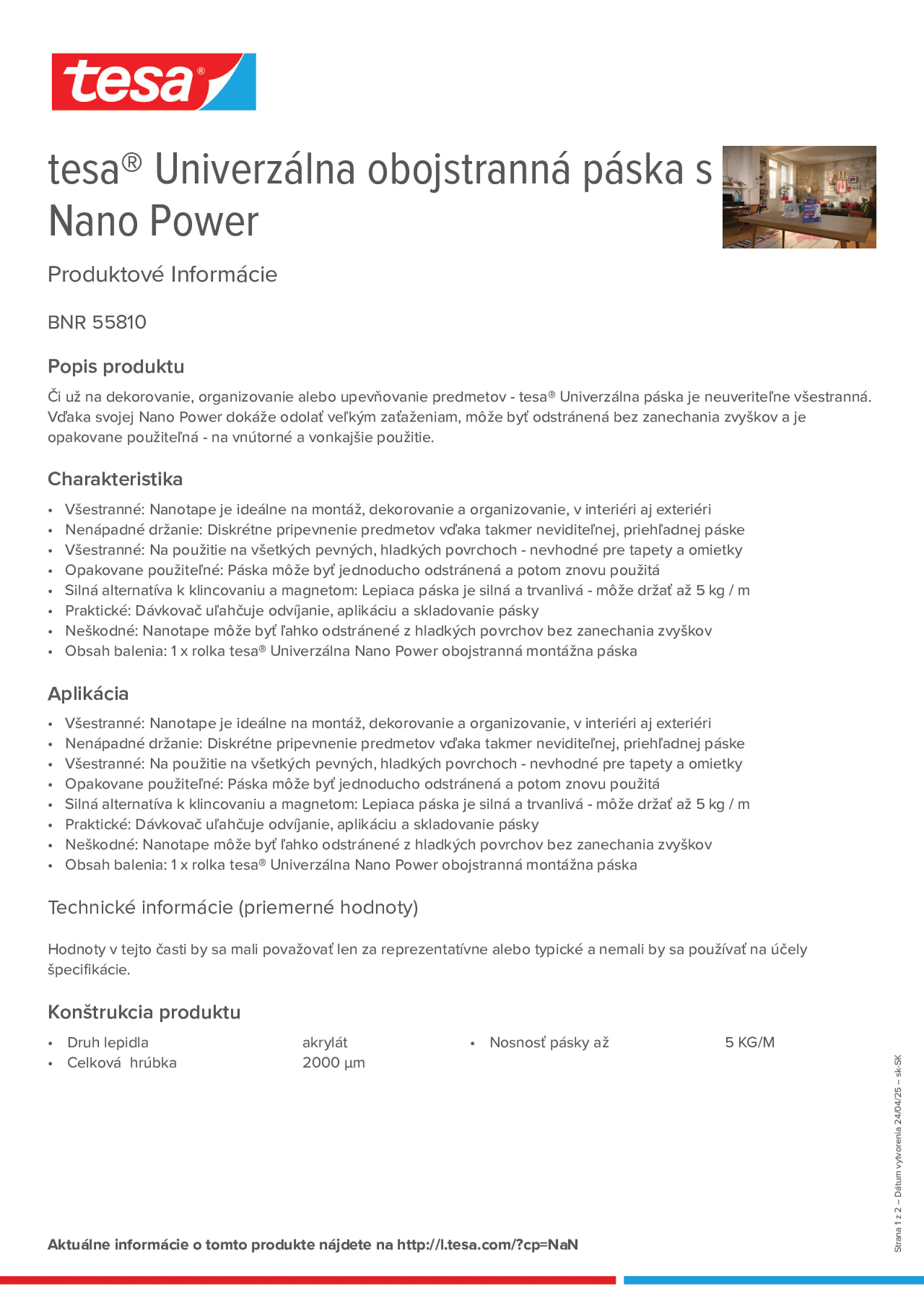Product information_tesa® 55810_sk-SK