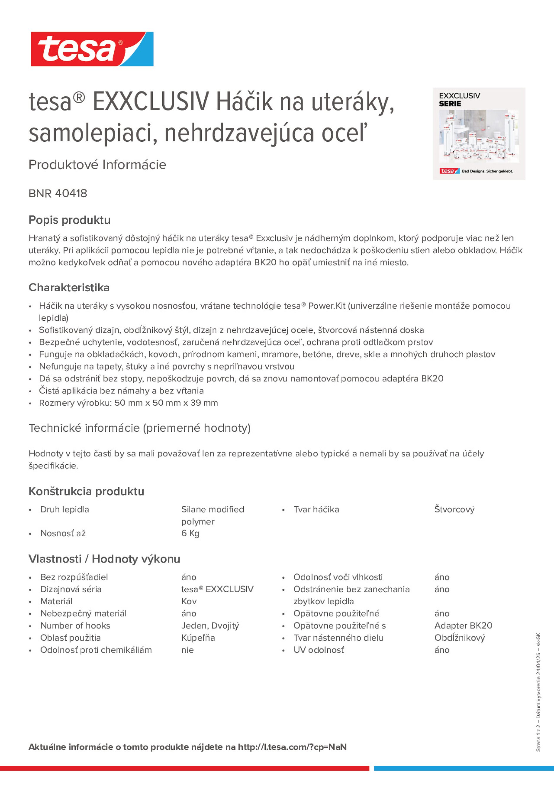 Product information_tesa® 40418_sk-SK