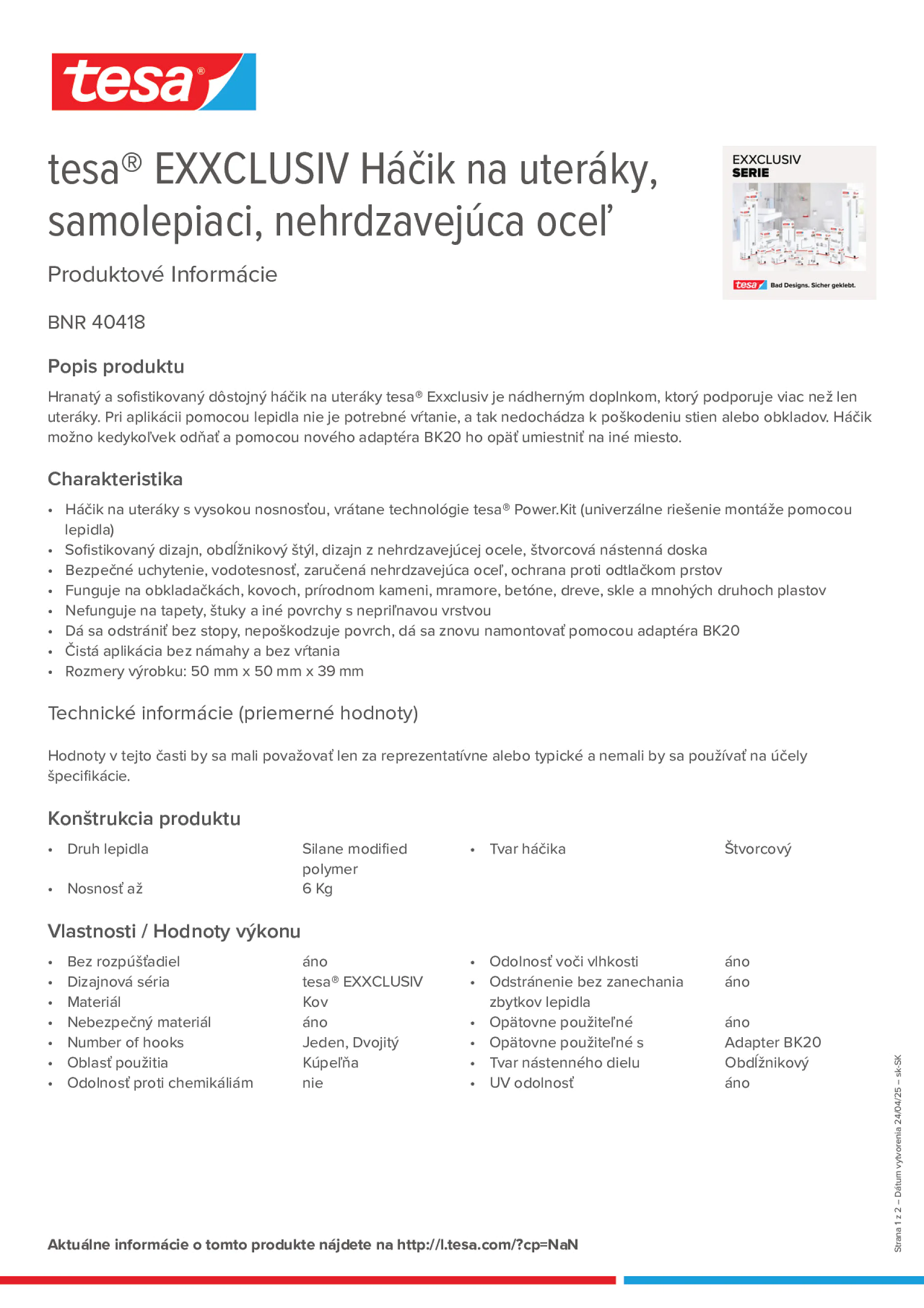 Product information_tesa® 40418_sk-SK