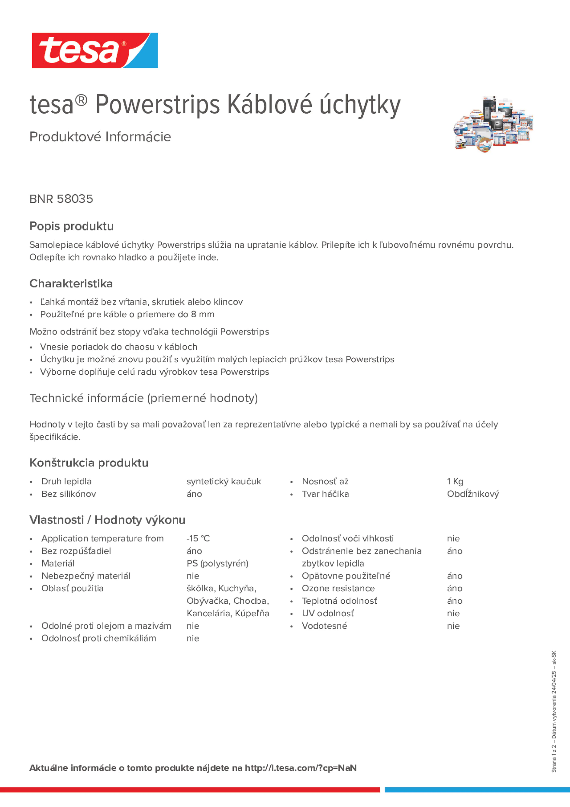 Product information_tesa® Powerstrips 58035_sk-SK