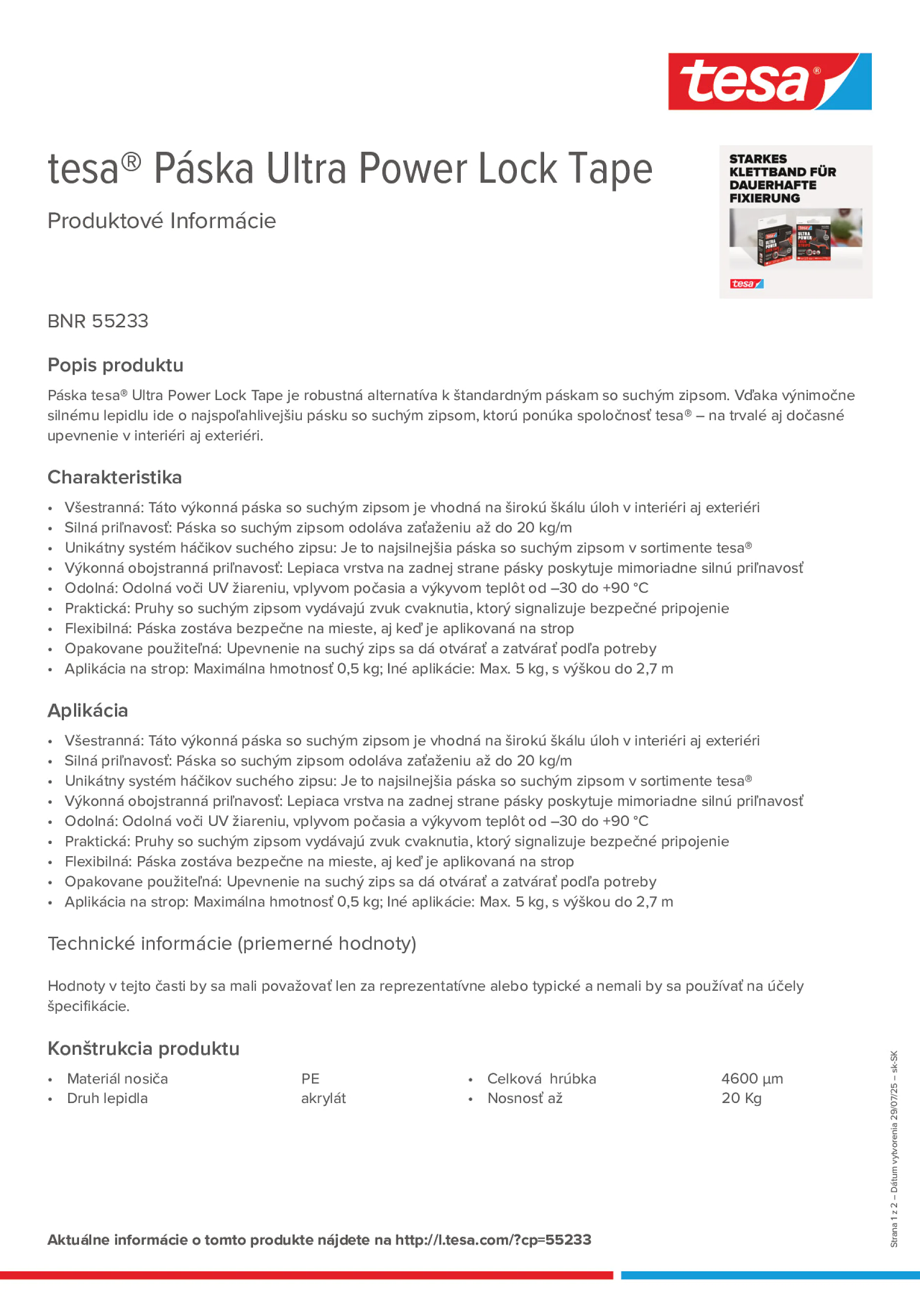 Product information_tesa® 55233_sk-SK