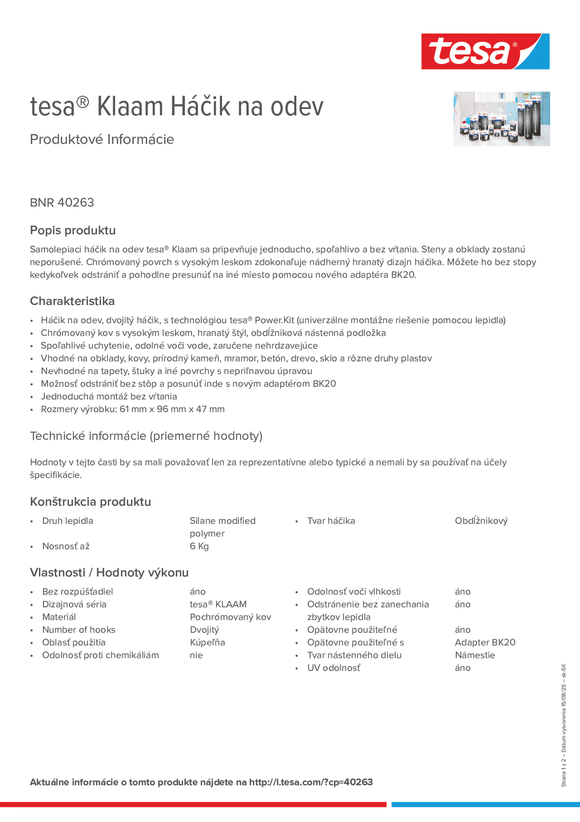 Product information_tesa® 40263_sk-SK