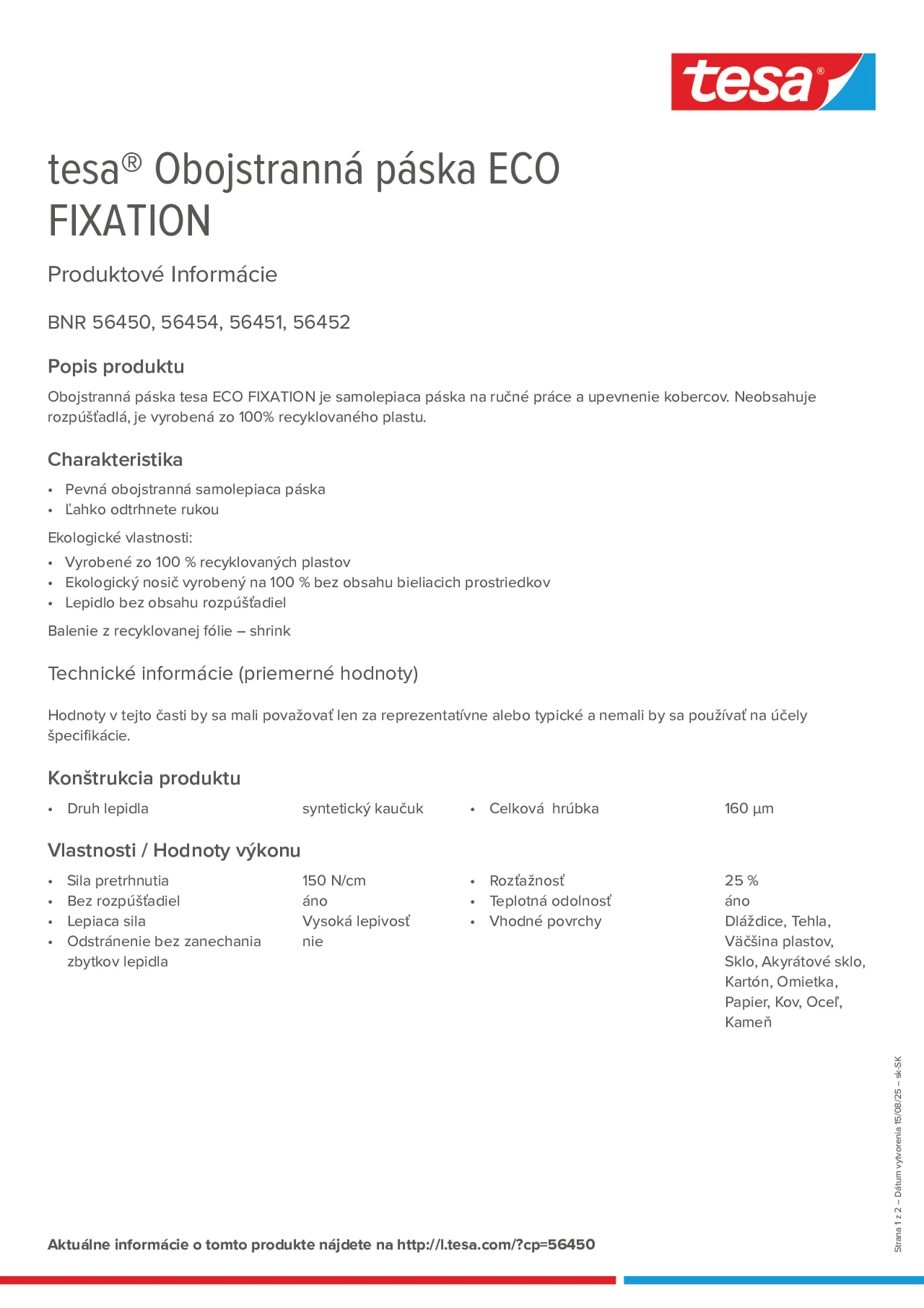 Product information_tesa® 56450_sk-SK