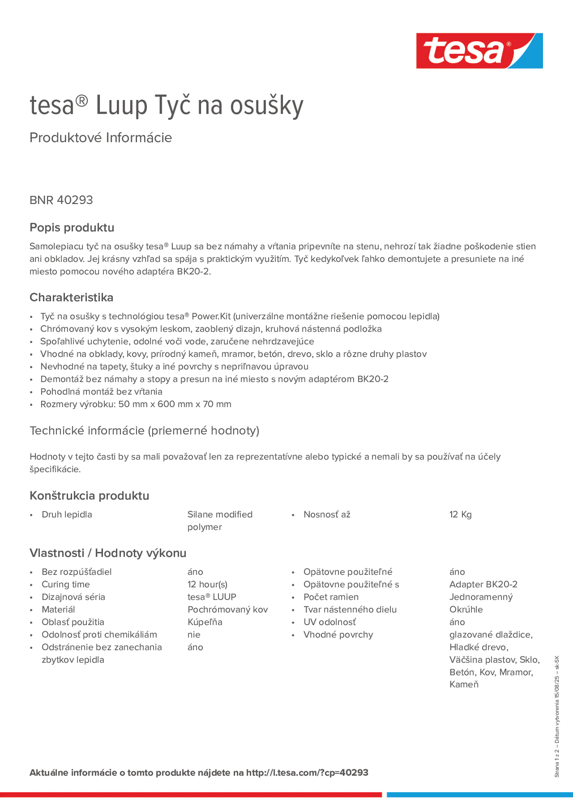 Product information_tesa® 40293_sk-SK