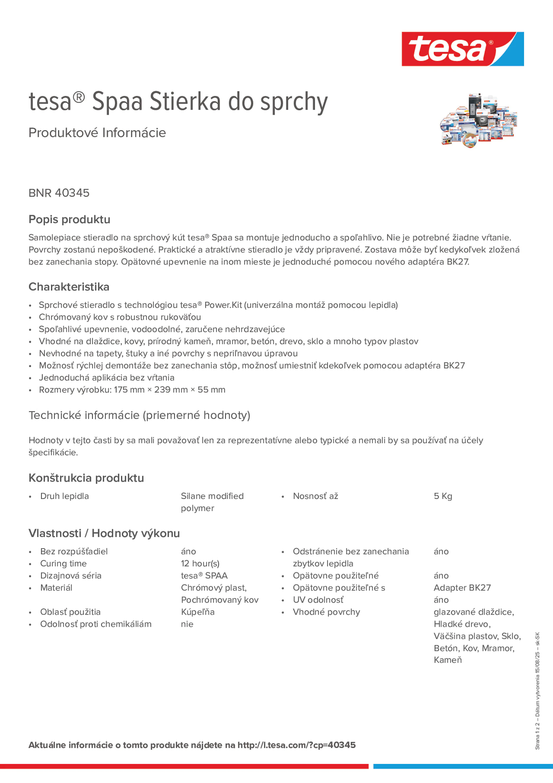 Product information_tesa® 40345_sk-SK