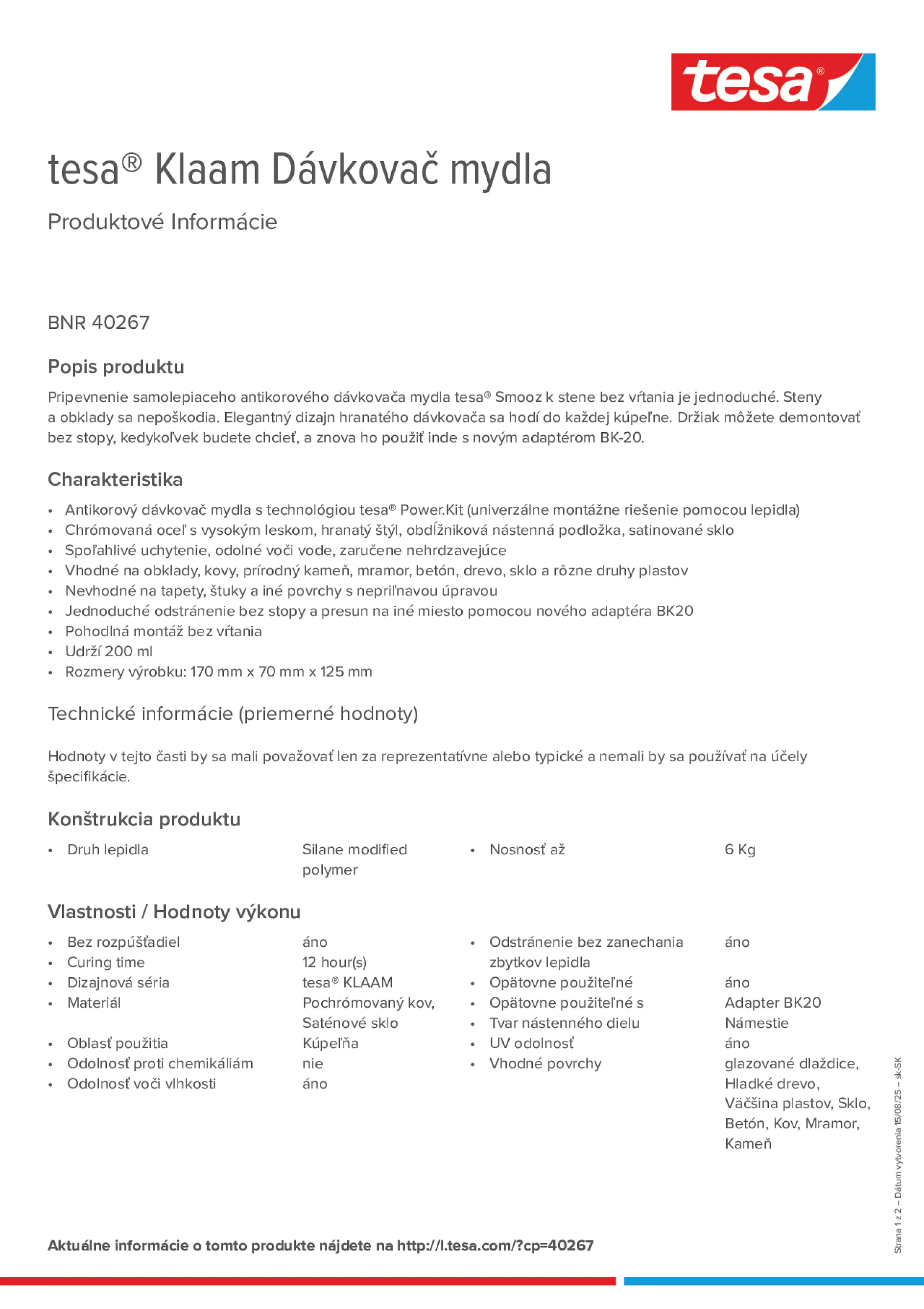 Product information_tesa® 40267_sk-SK