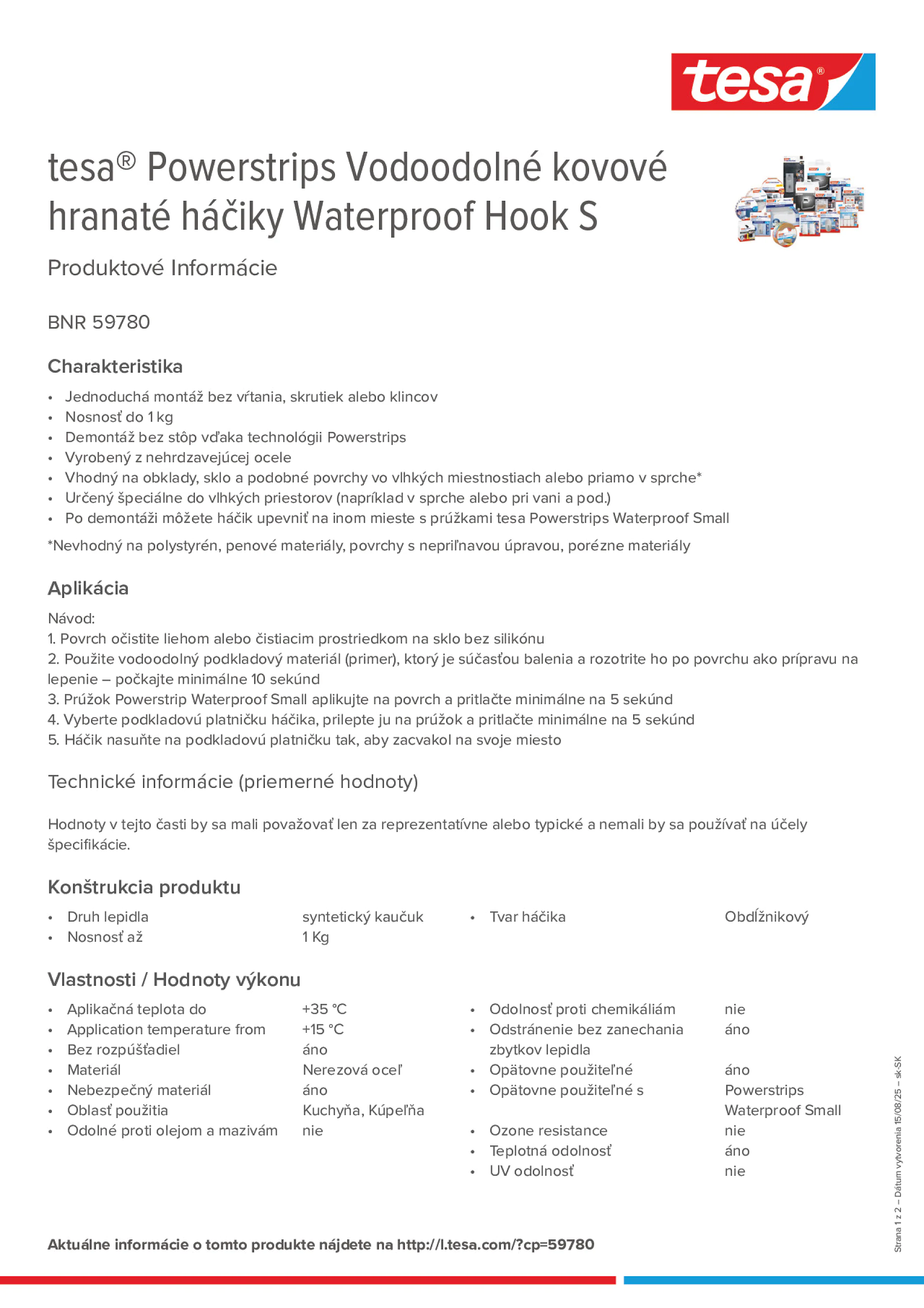 Product information_tesa® Powerstrips 59780_sk-SK