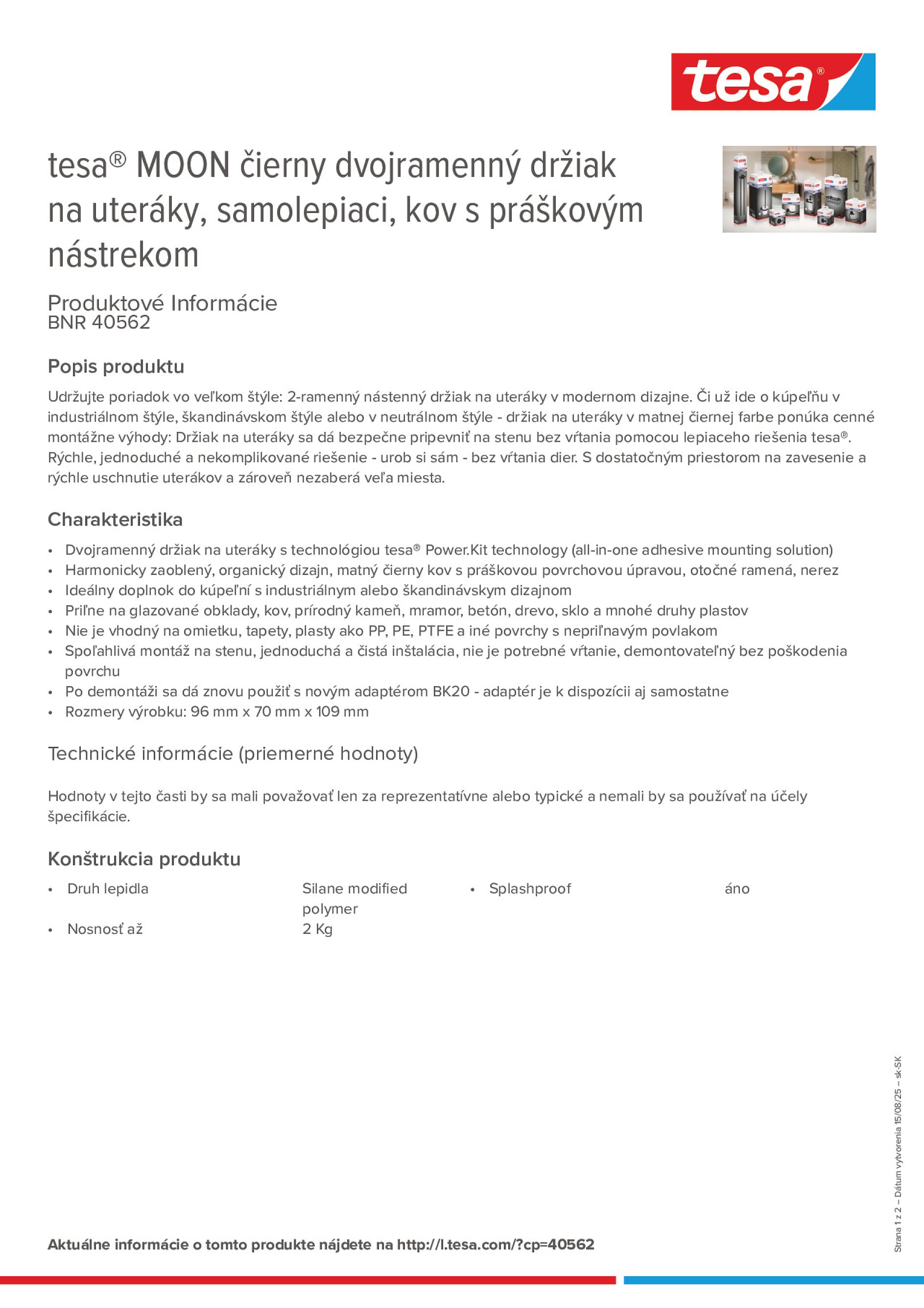 Product information_tesa® 40562_sk-SK