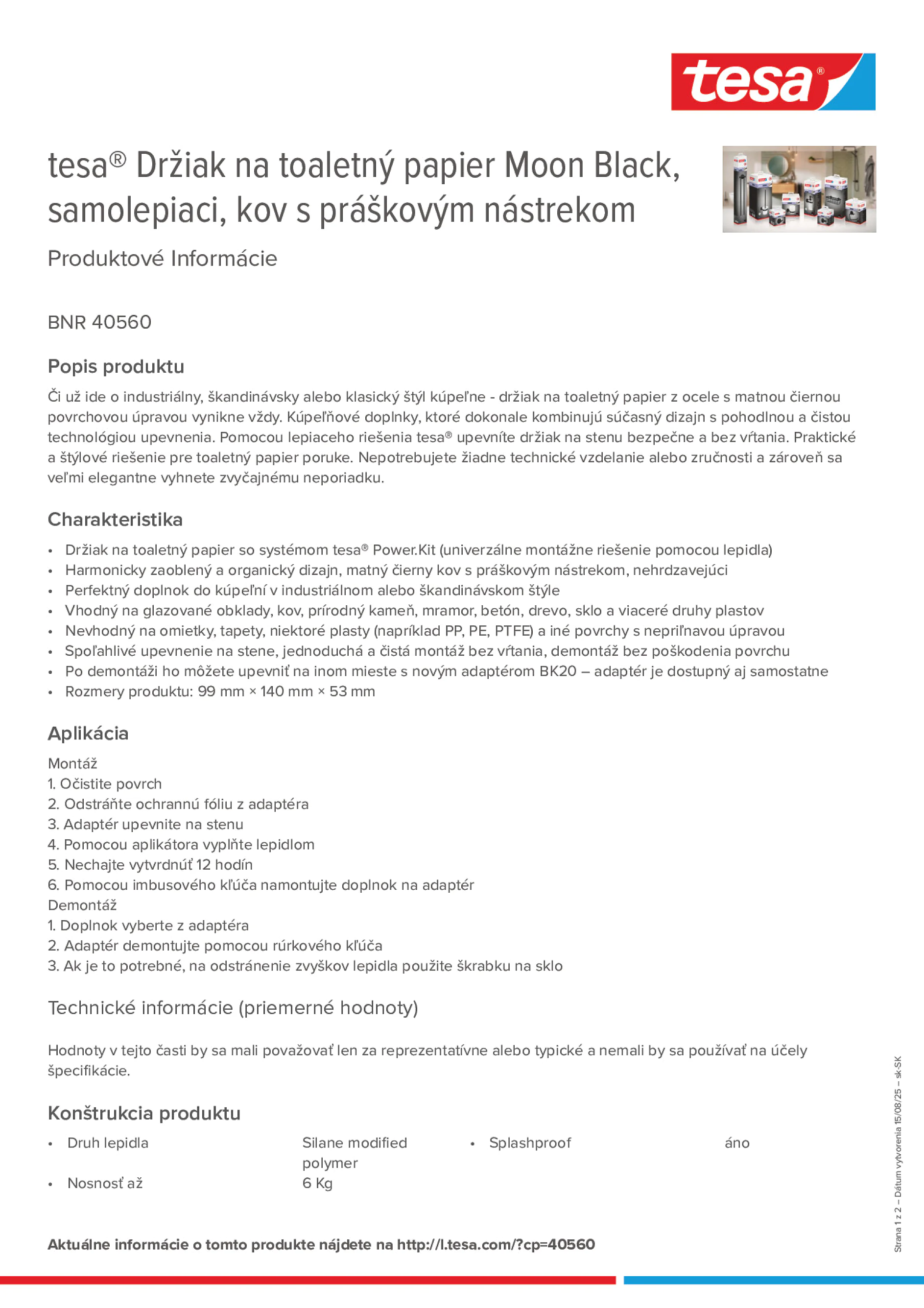 Product information_tesa® 40560_sk-SK