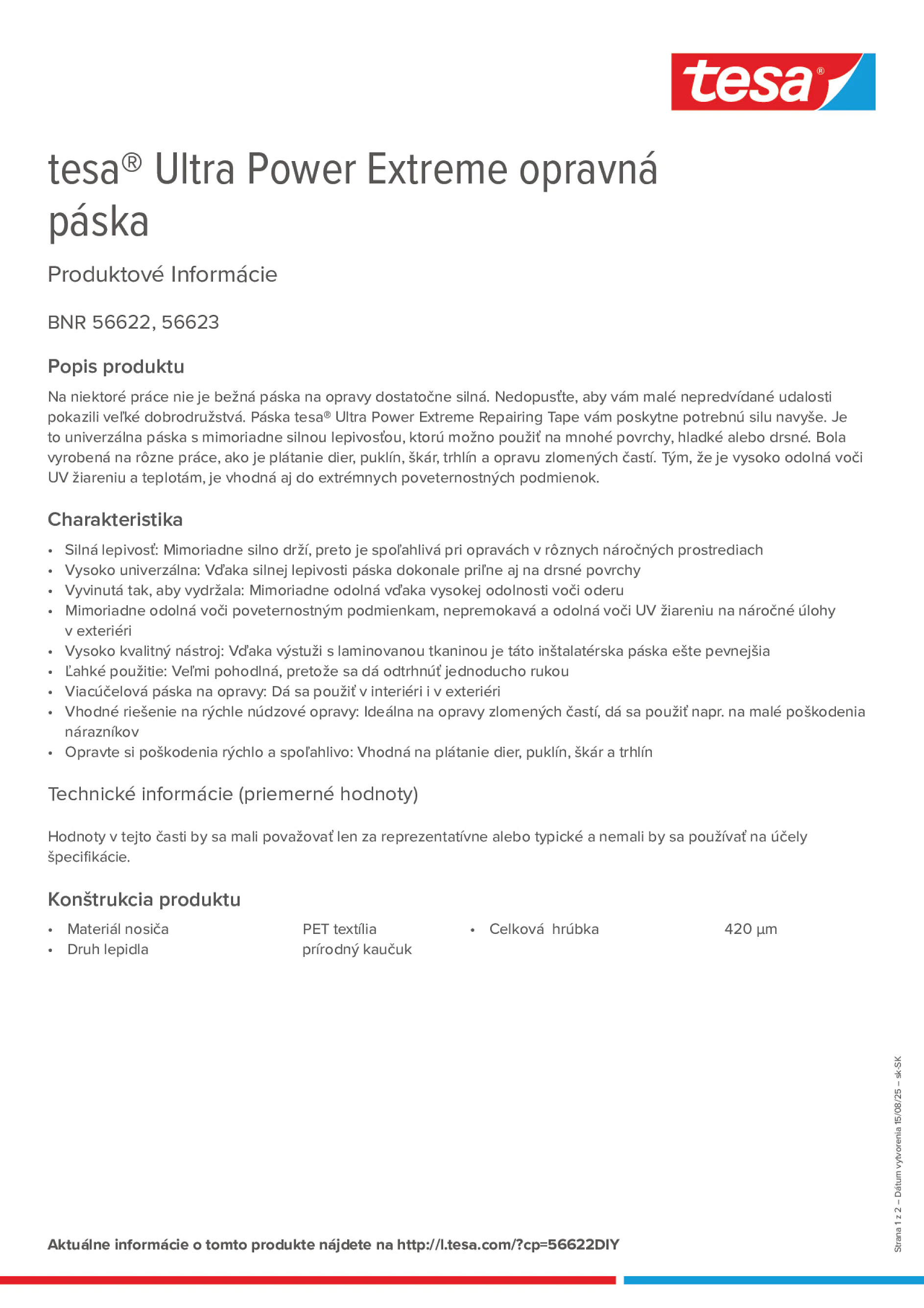 Product information_tesa® 56622_sk-SK