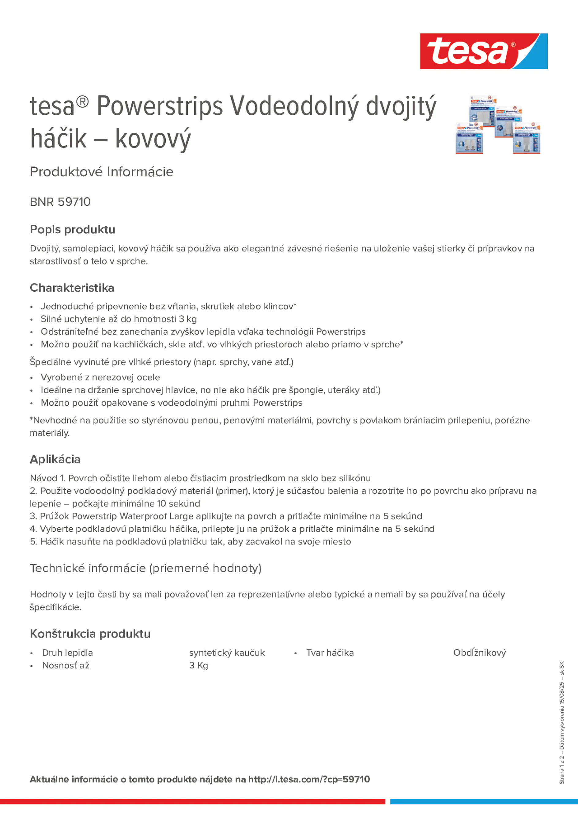 Product information_tesa® Powerstrips 59710_sk-SK