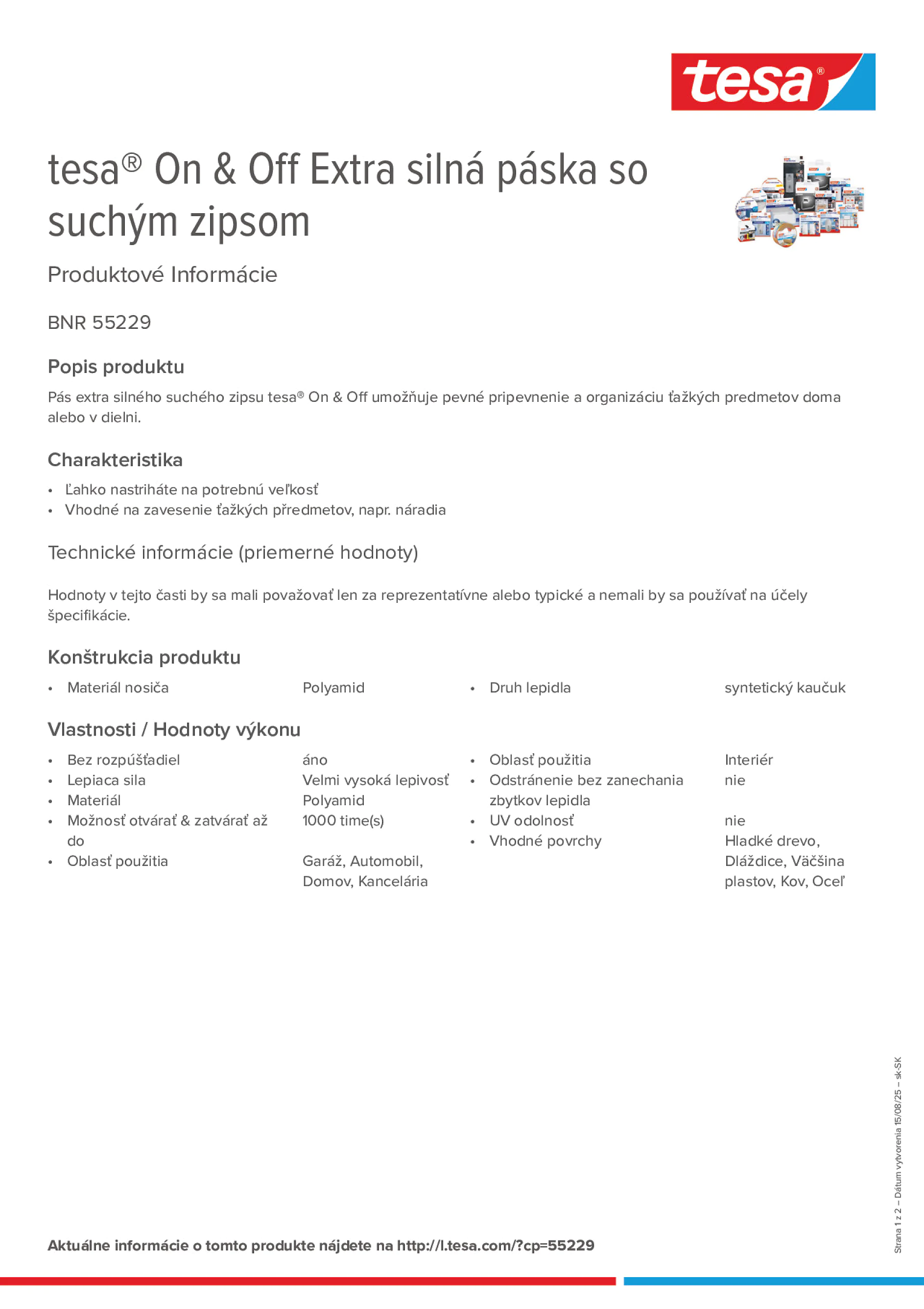 Product information_tesa® On & Off 55229_sk-SK