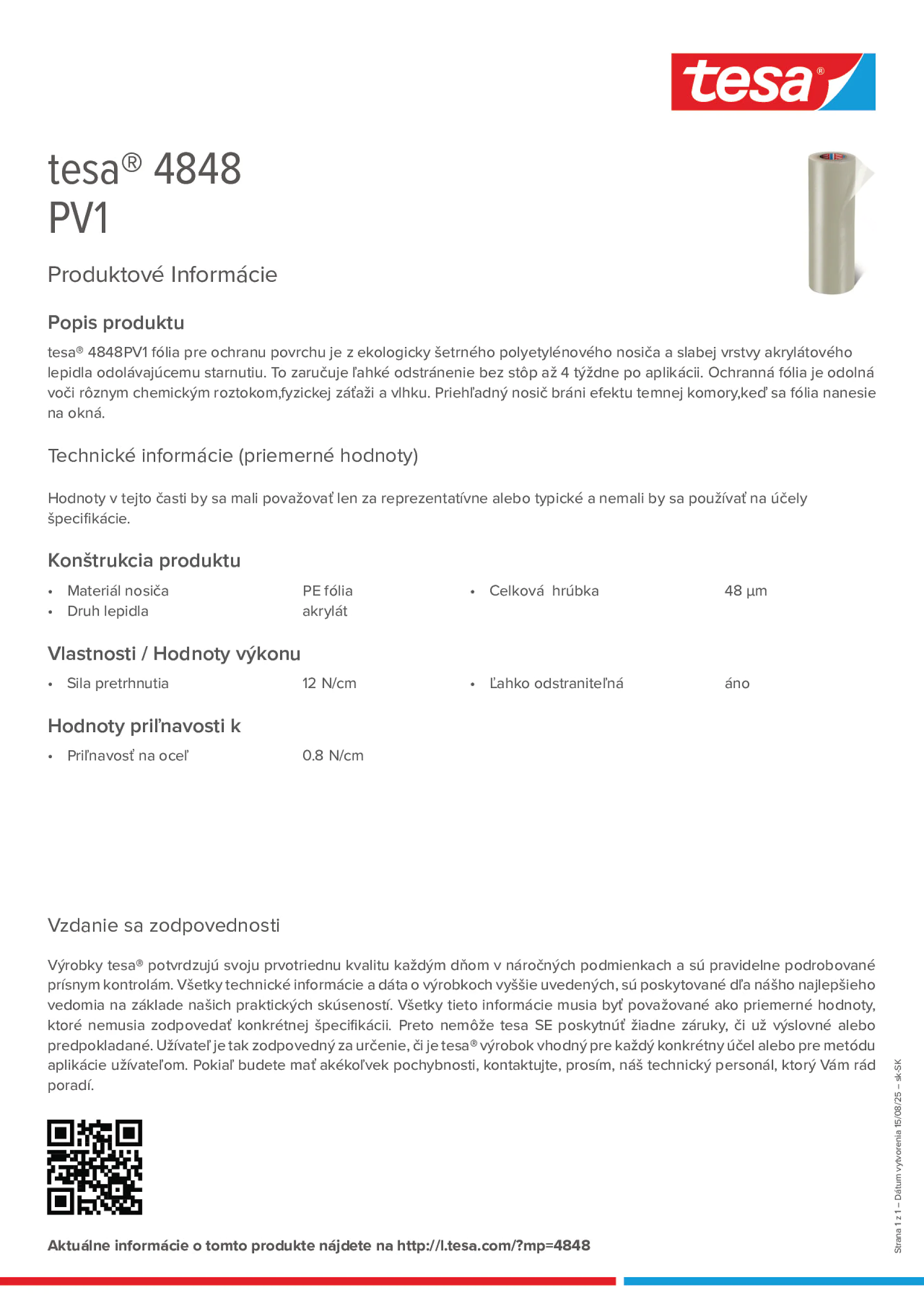 Product information_tesa® 4848_sk-SK