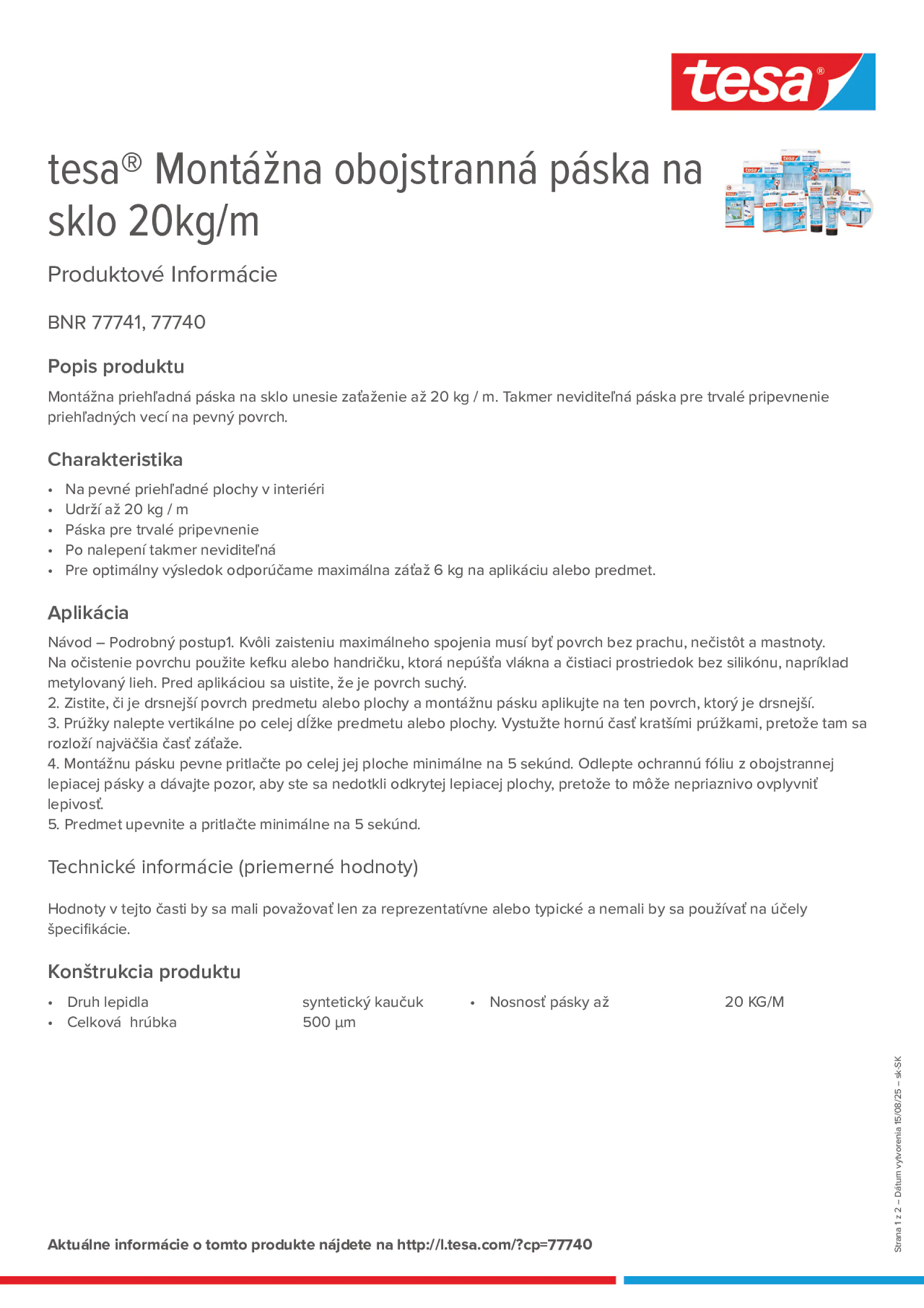 Product information_tesa® 77740_sk-SK