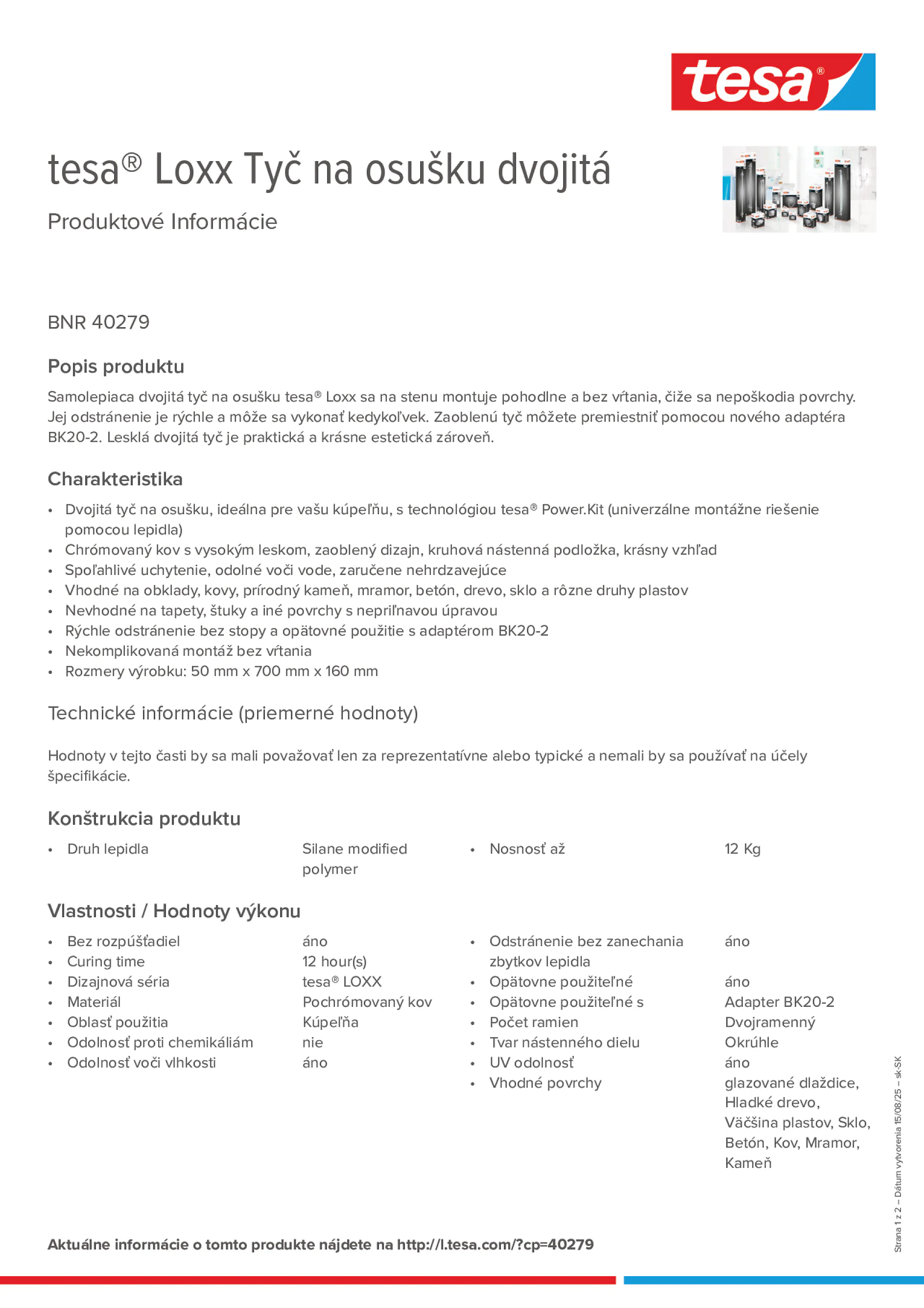 Product information_tesa® 40279_sk-SK