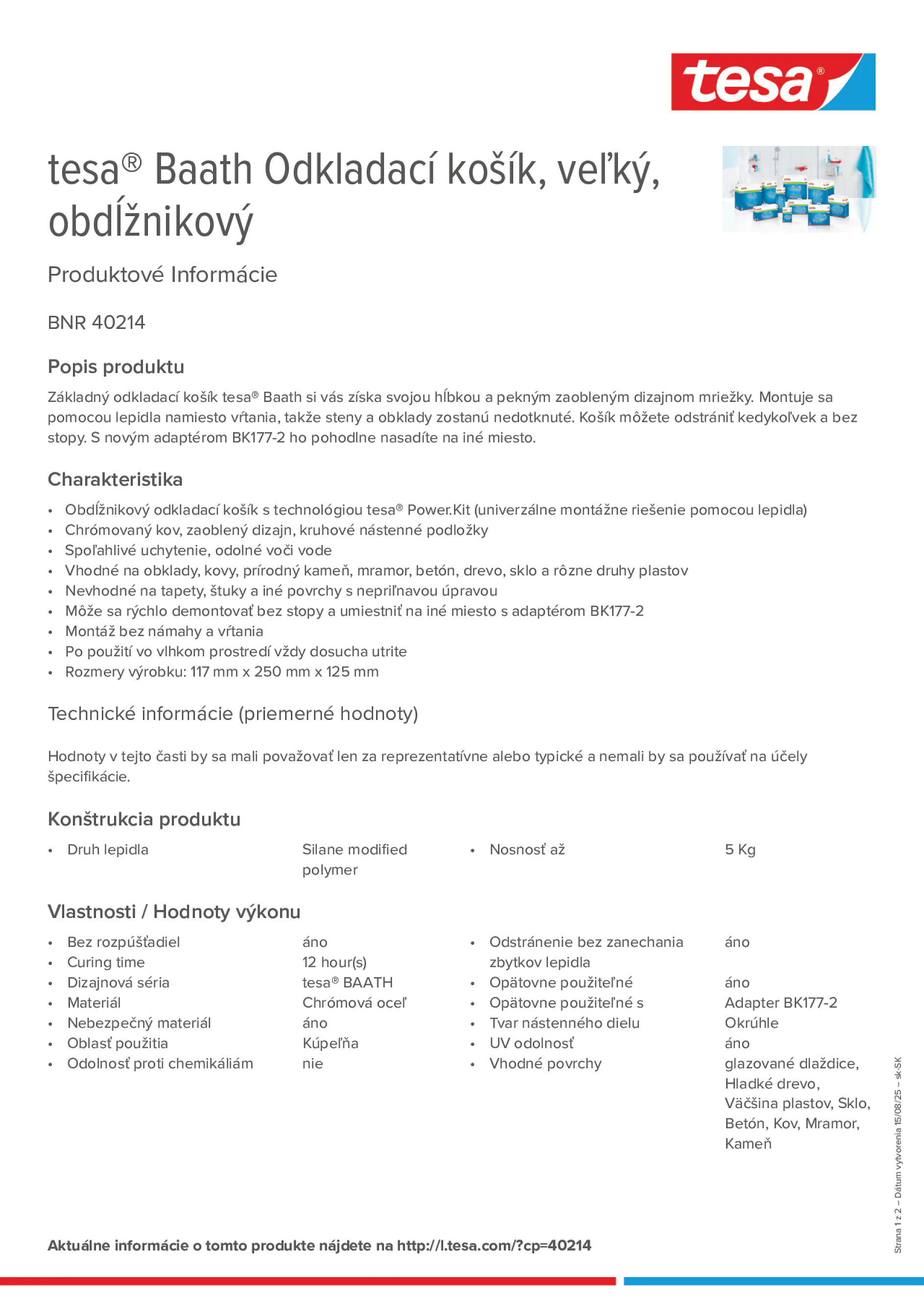 Product information_tesa® 40214_sk-SK
