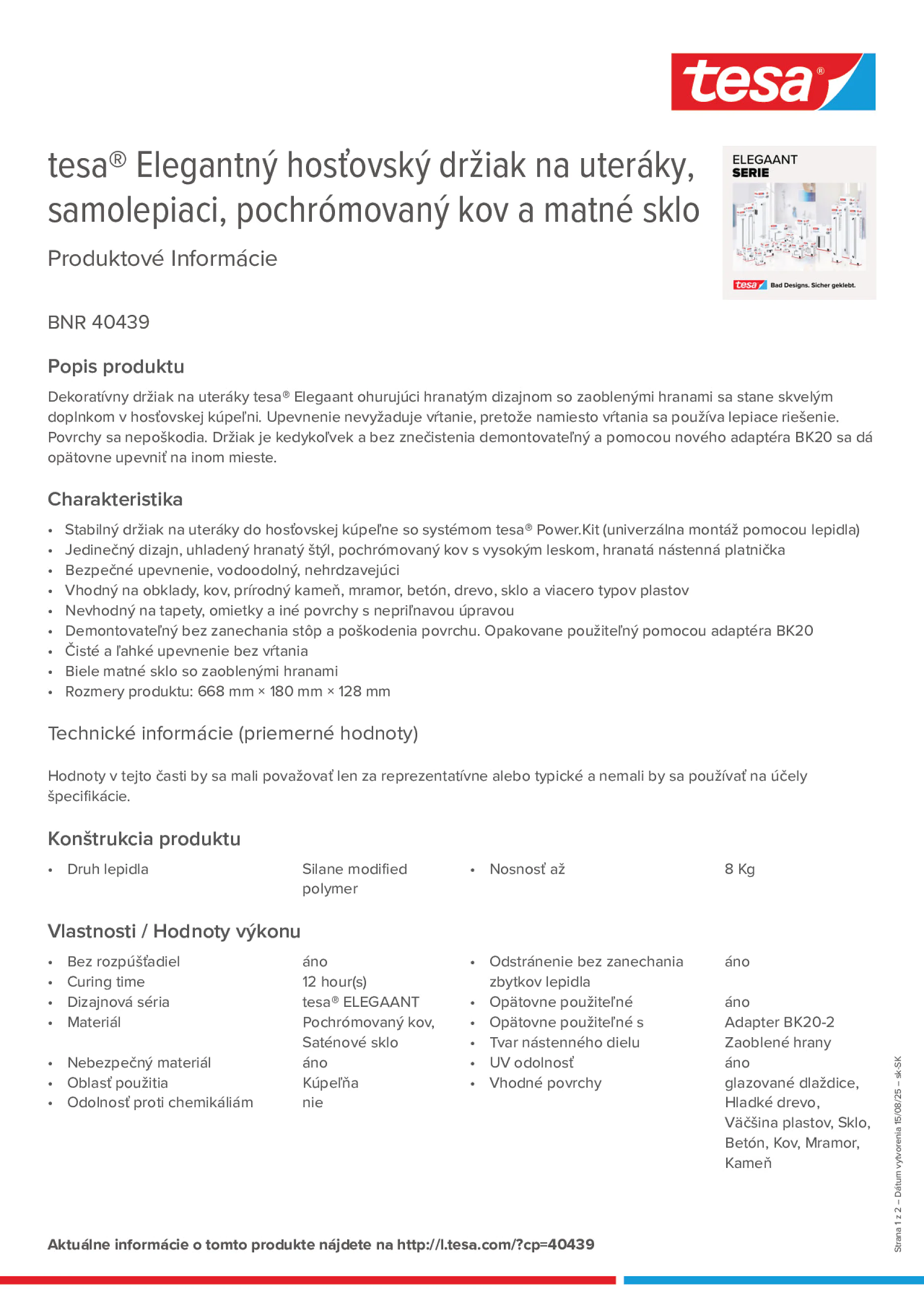 Product information_tesa® 40439_sk-SK