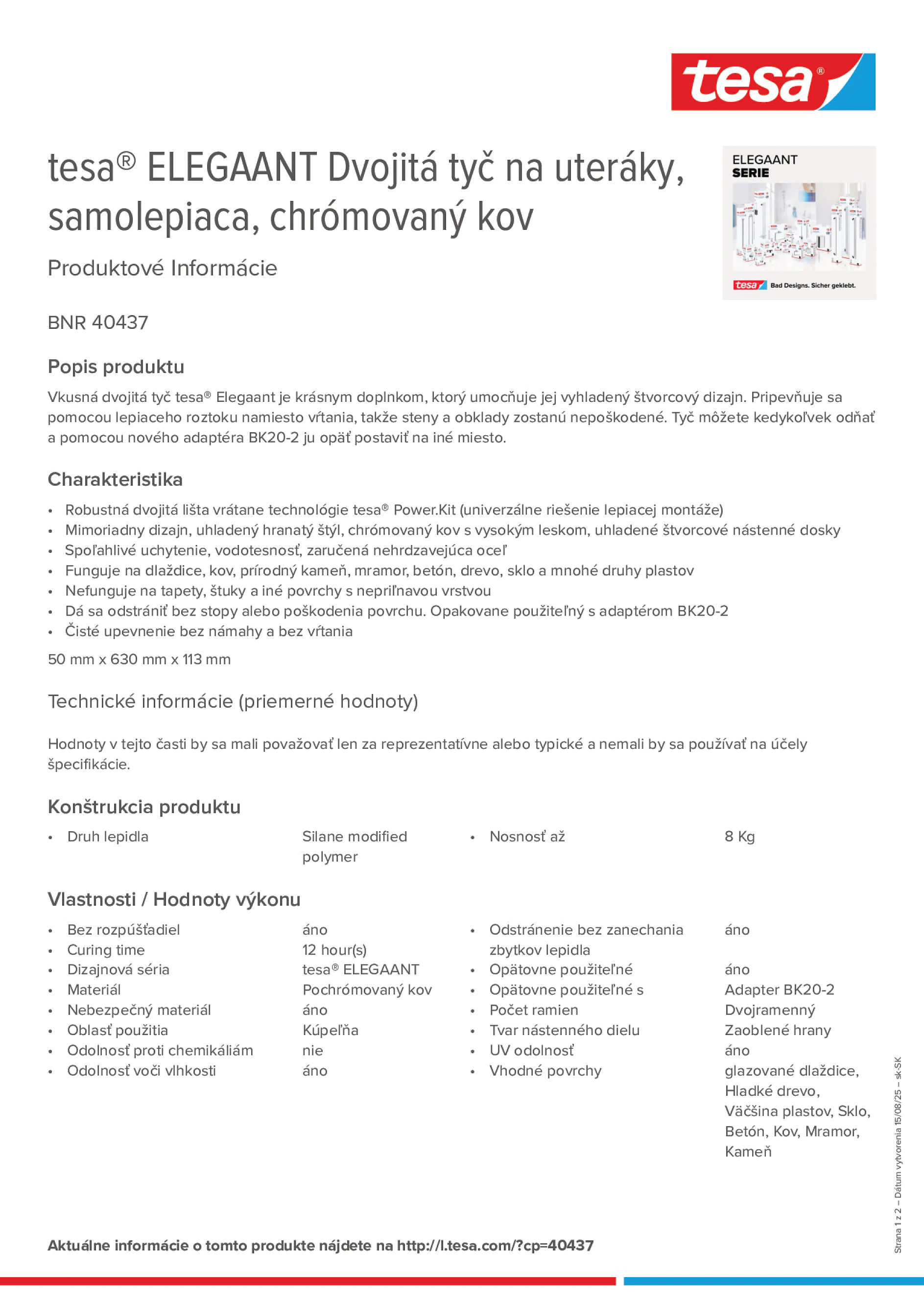 Product information_tesa® 40437_sk-SK