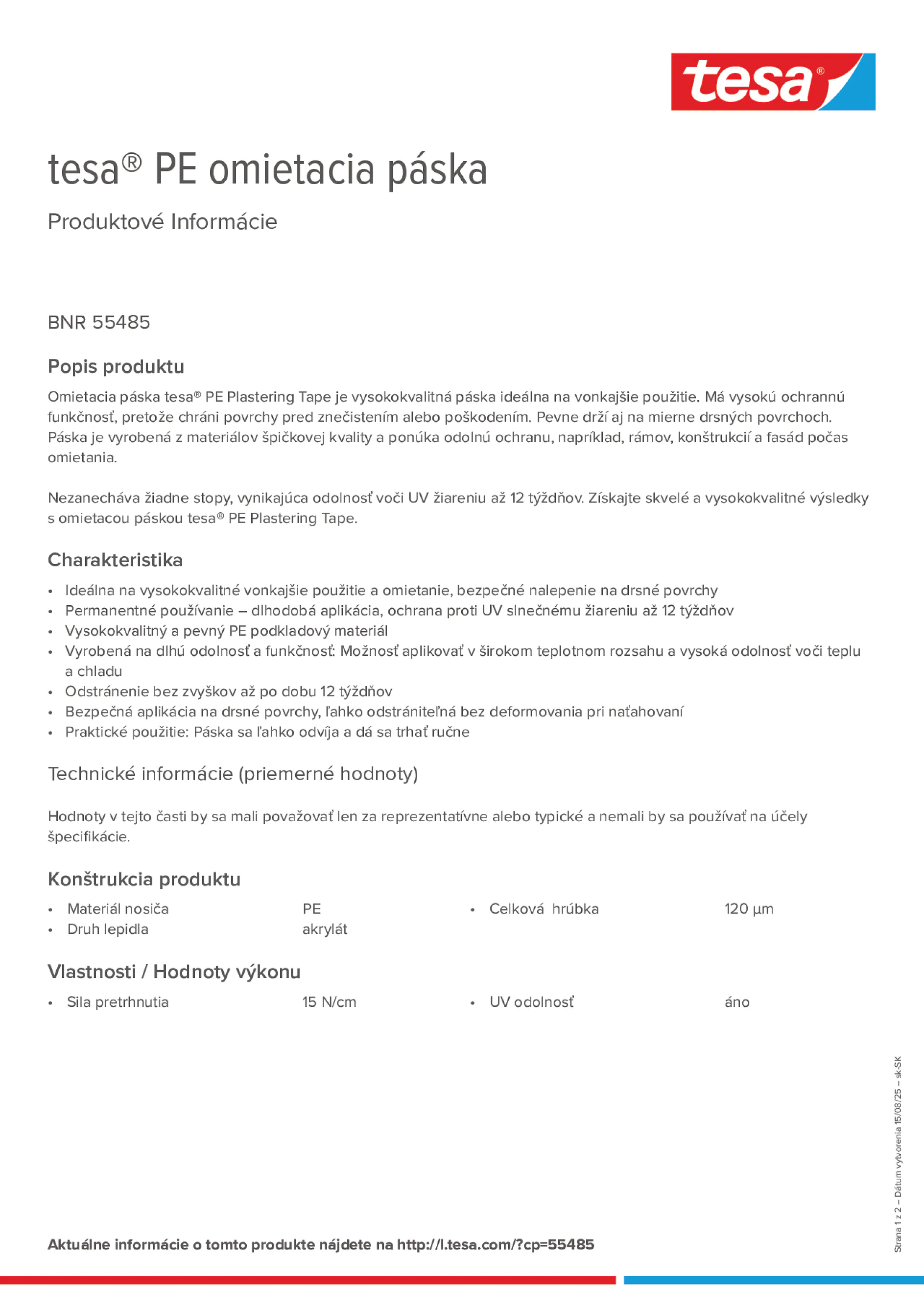 Product information_tesa® 55485_sk-SK