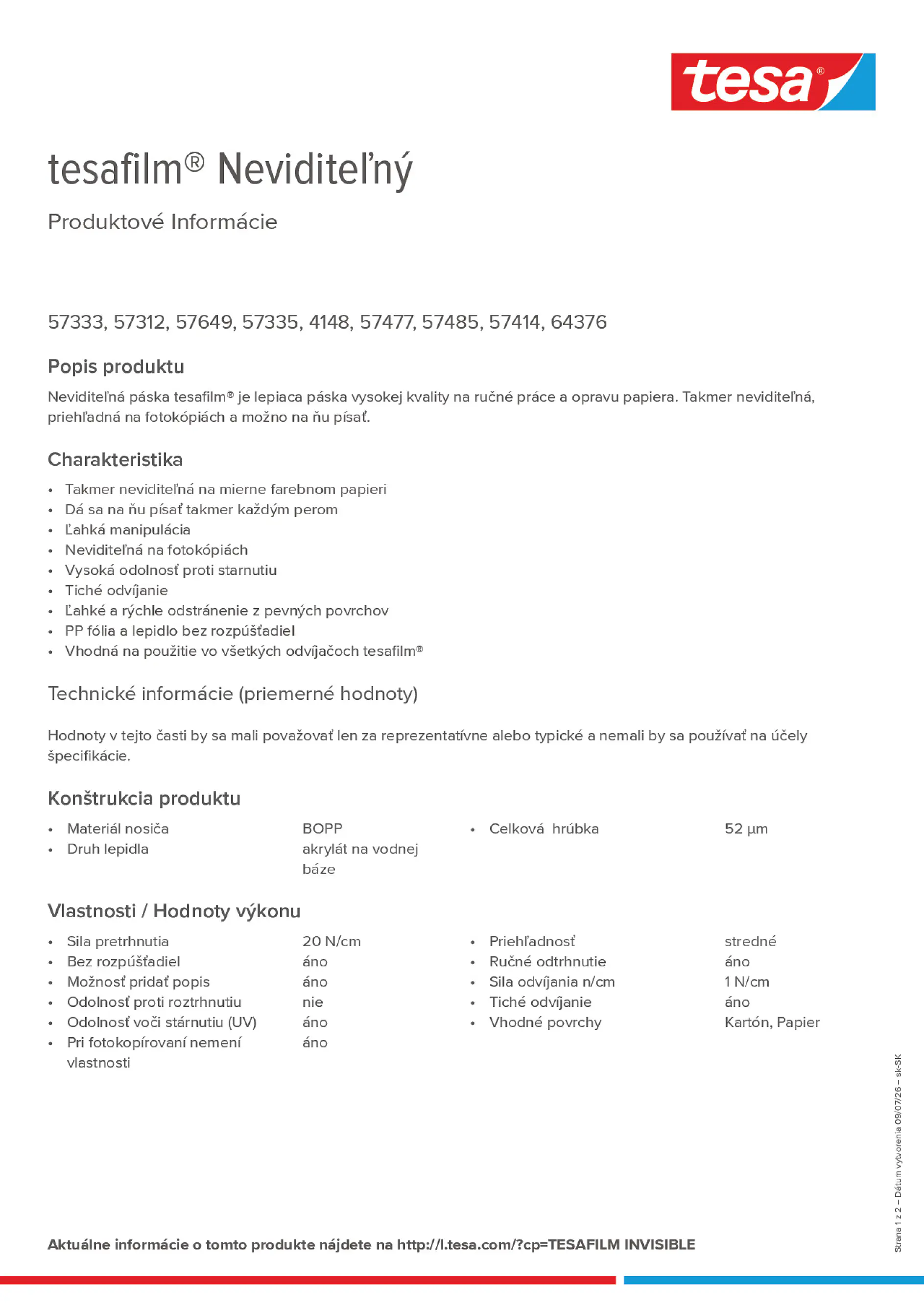 Product information_tesafilm® 4148_sk-SK