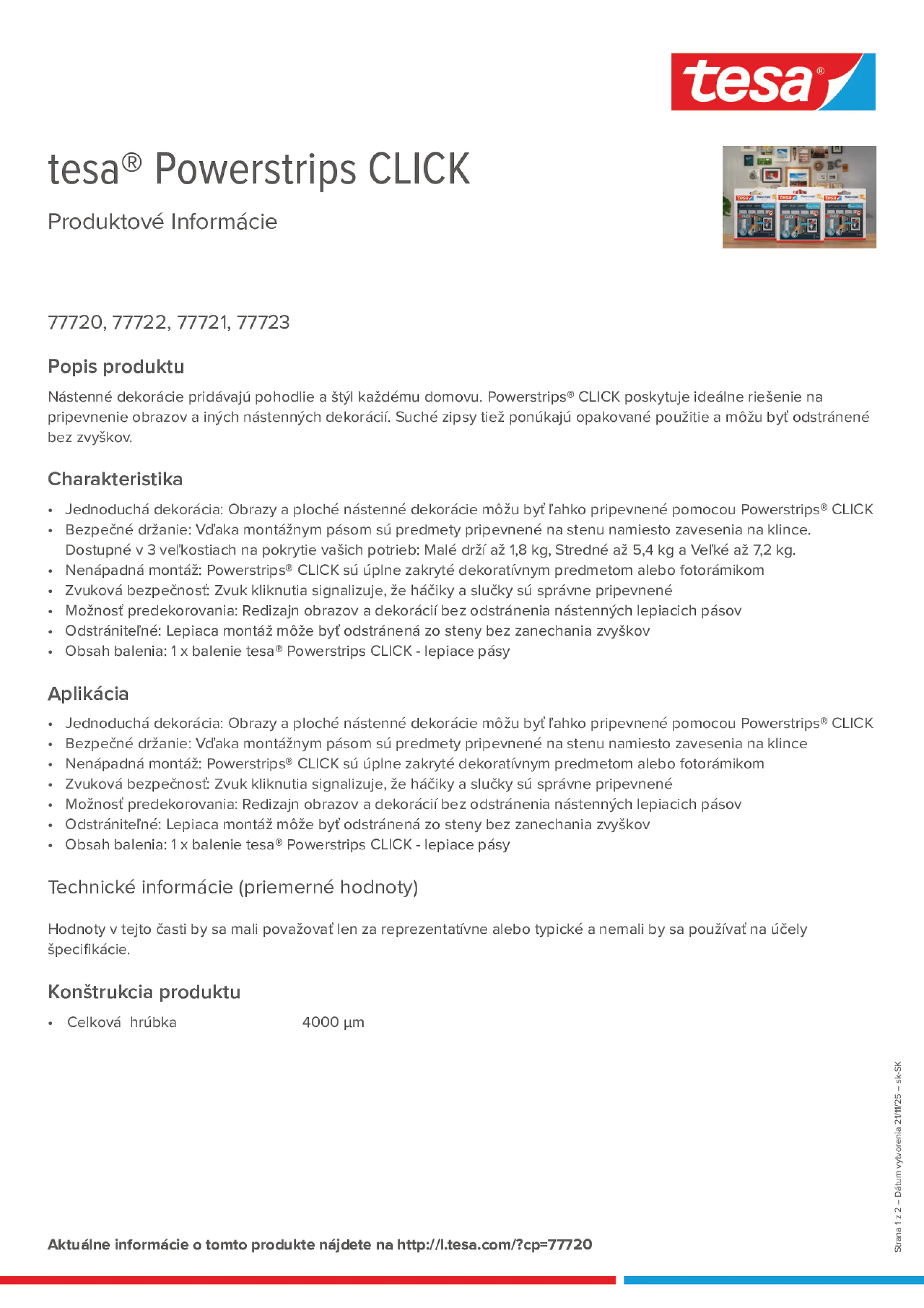 Product information_tesa® Powerstrips 77720_sk-SK