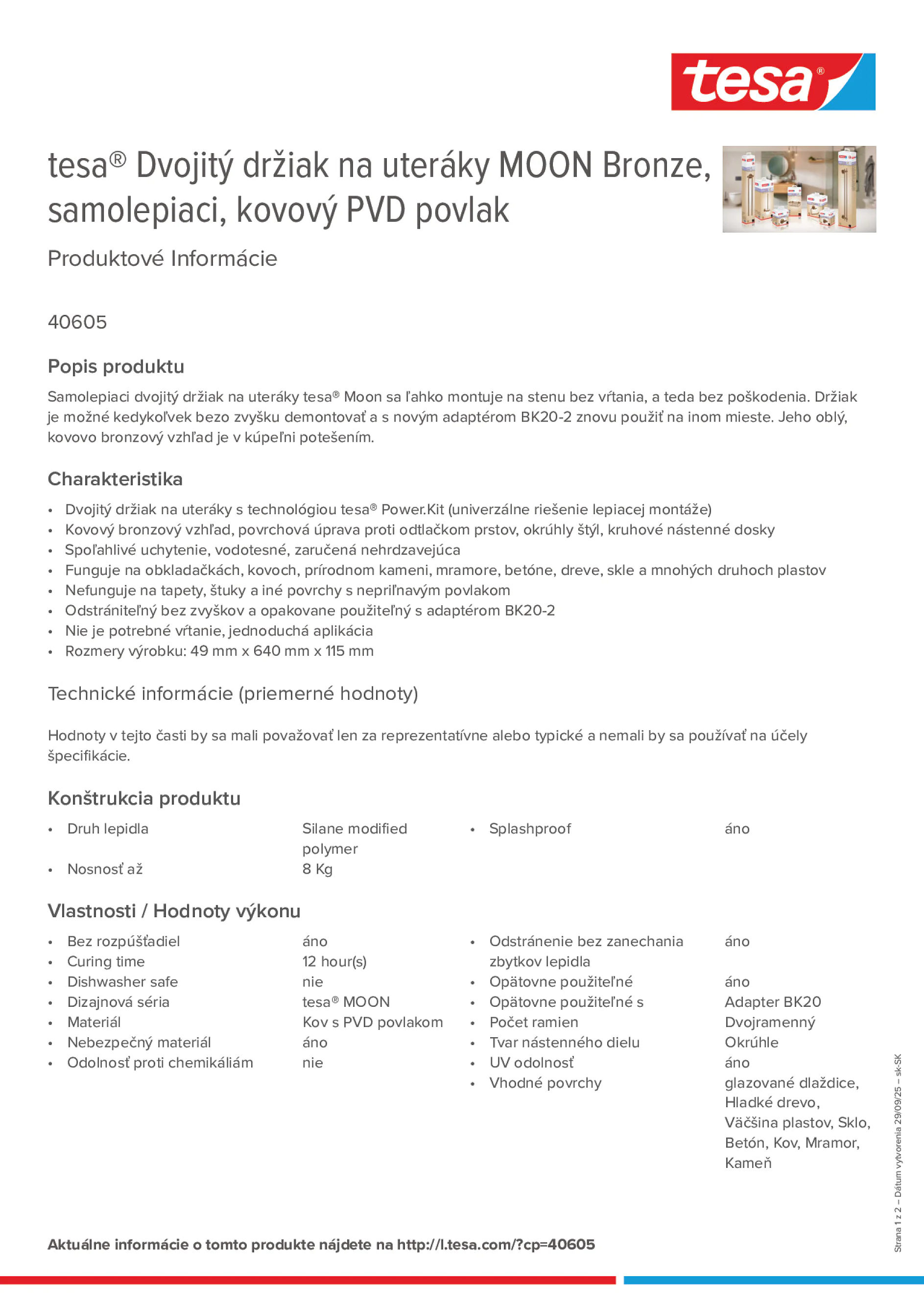 Product information_tesa® 40605_sk-SK
