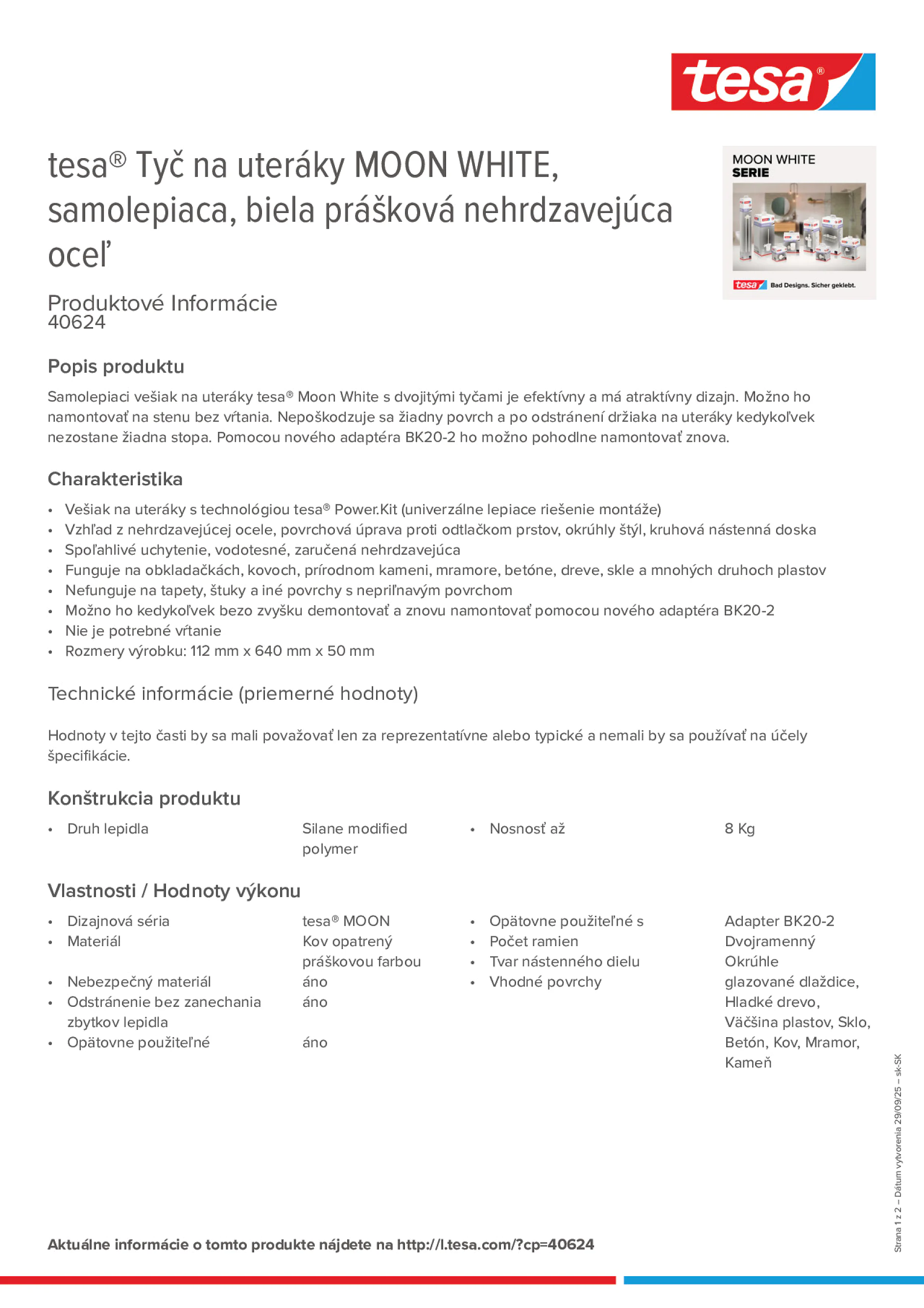 Product information_tesa® 40624_sk-SK